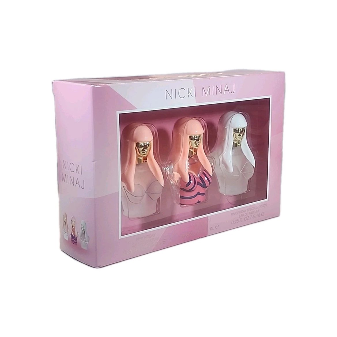 ShopWithNicki's tweet image. NEW: #PinkFriday2FRAGRANCE @NICKIMINAJ Pink Friday Perfume 3-Piece Travel Size Mini Trio Set
$19.99
Includes:
0.25 Oz Pink Friday Eau De Parfum
0.25 Oz Pink Friday 2 Eau De Parfum
0.25 Oz Pink Friday Special Edition Eau De Parfum
Available in-store at @Burlington
Click below…