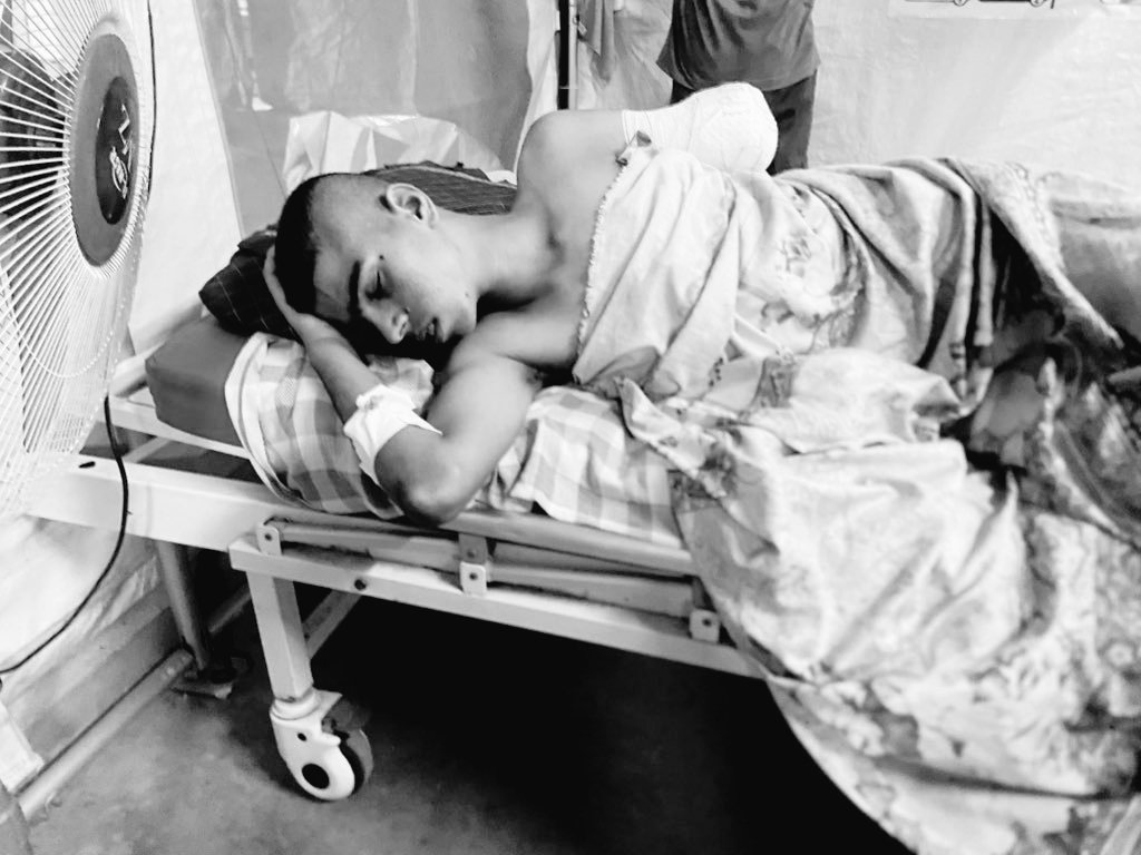 Mohammed needs your prayers. Mohammed is one of our team’s heroes. He needs your prayers. No one knows how much pain he is suffering from due to the lack of anesthesia or painkillers.