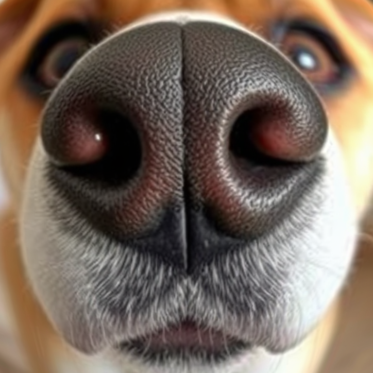 Nose with Dog. tweet media