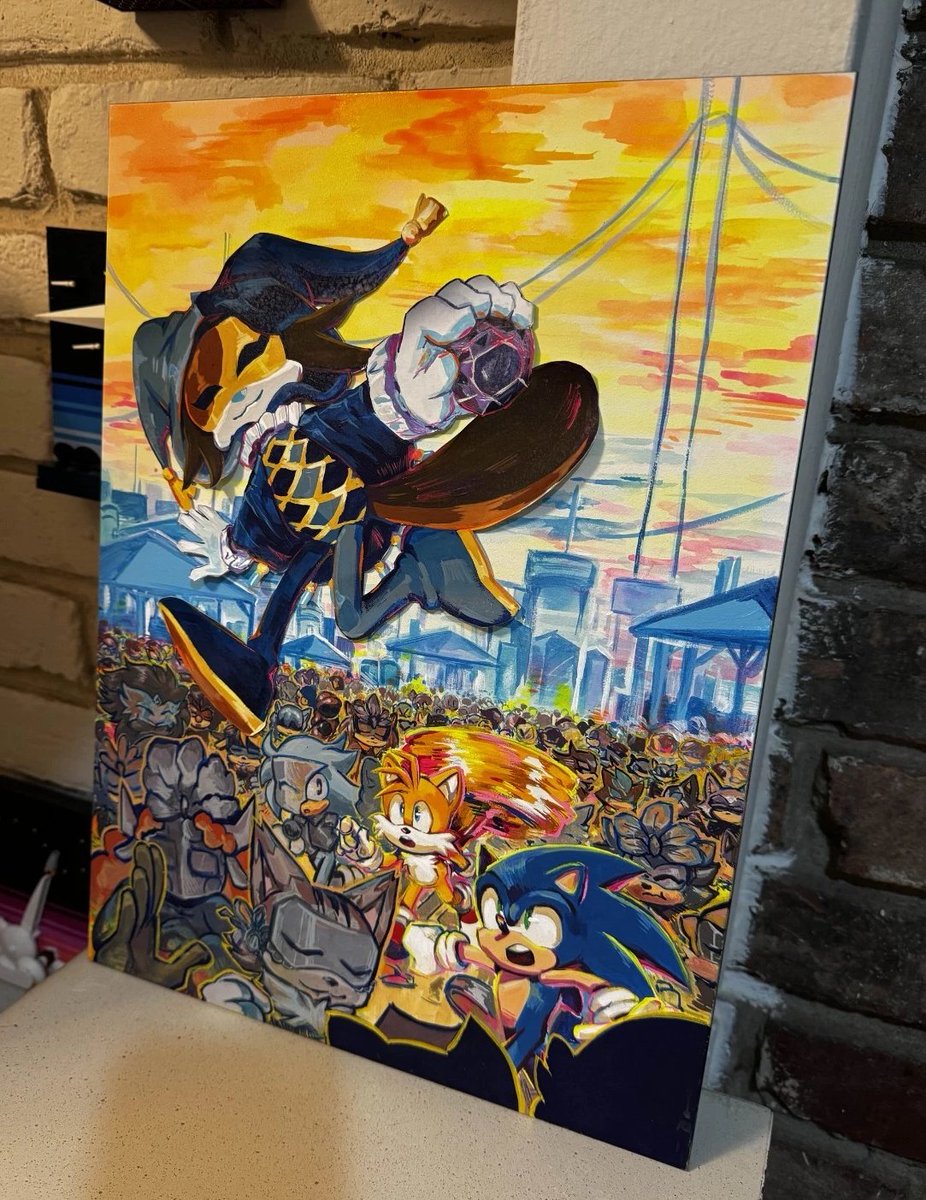 FrackDeals's tweet image. The original cover artwork (12x18 gouache painting) for IDW Sonic the Hedgehog Issue #81 is up for auction on Ebay! Art is by @GigiD_Sonic !

ebay.us/gjHGgw

#ebaypartner #IDWSonic