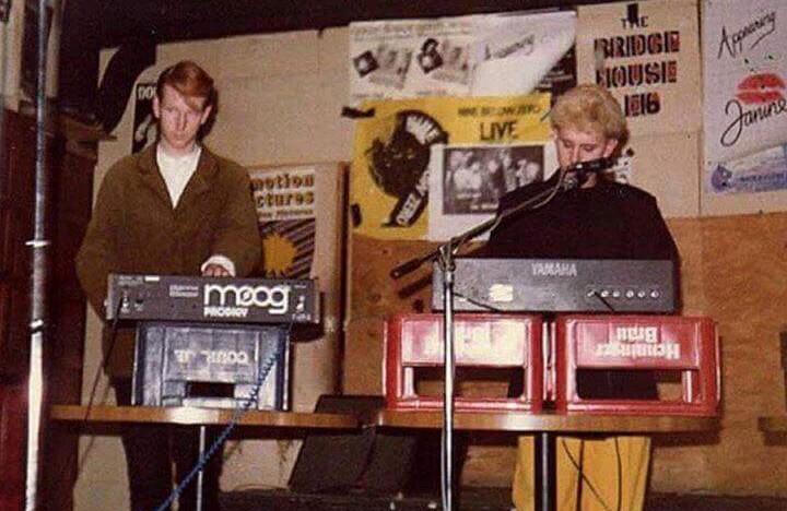 MementoM2023's tweet image. Depeche Mode during one of their first concerts
Autumn 1980, Bridge House Club, London