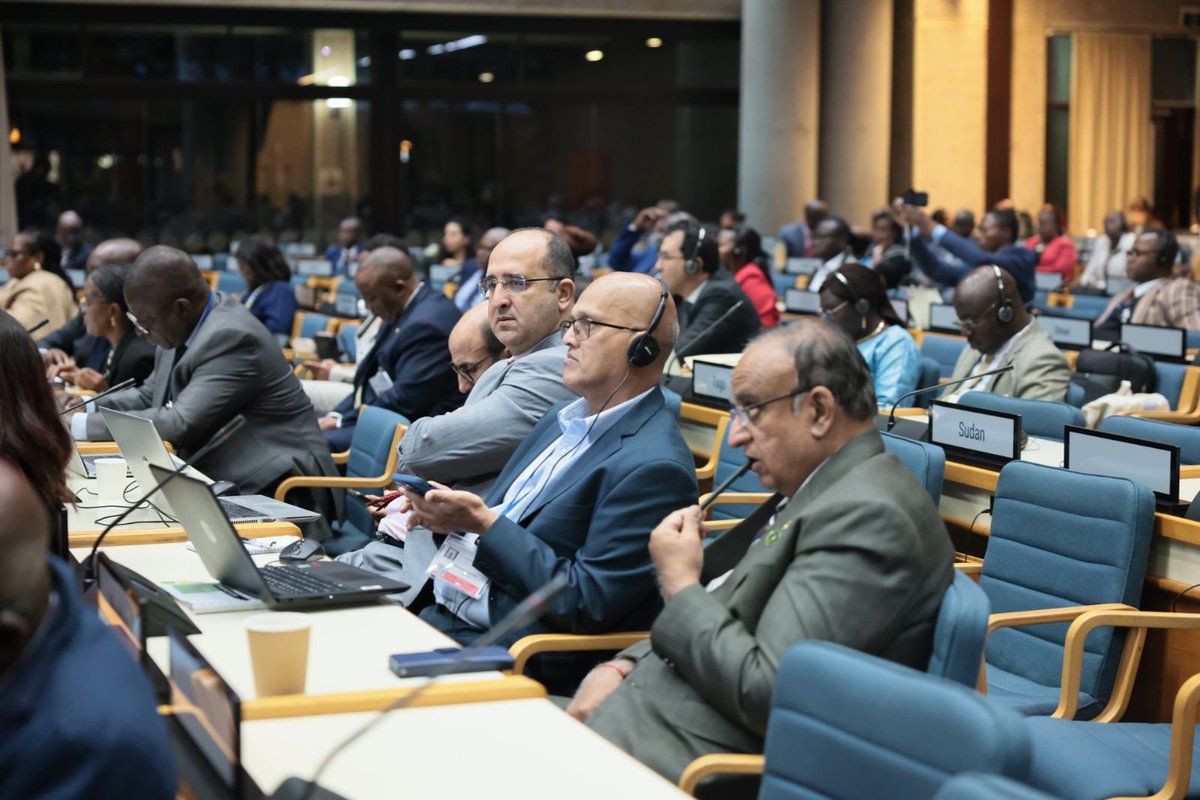 UNEP_Africa's tweet photo. What began in Cairo 40 years ago continues with renewed purpose.

#AMCEN20 concluded with the adoption of 11 key decisions to accelerate Africa’s environmental transformation and a historic step forward:
In the next ordinary session in 2027, AMCEN will convene jointly with Finance Ministers to align climate ambition with finance investment.

Tomorrow, we mark the legacy and future of AMCEN at the high level special session #AMCENat40.

#ReflectReimagineRise #AMCENWeWant