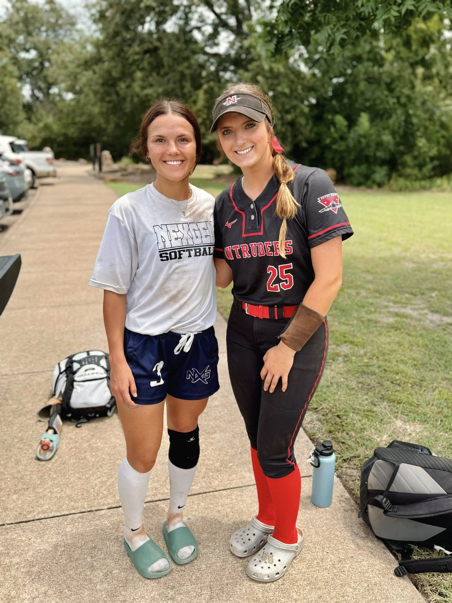Macey Frank (@maceyfrank25) on Twitter photo So excited I got to play against and meet one of my future teammates!!
⚔️Swords up! <a href="/addison_goodin/">Addison Goodin</a>
<a href="/nicholls_sb/">Nicholls Softball</a> <a href="/CoachRonFrost/">Coach Ron</a> <a href="/nicole_pinney6/">Nicole Pinney</a> <a href="/Coach_AVazquez/">Apdiel Vazquez</a> <a href="/TXIntruders_GLD/">TX CF Intruders 18U Gold Program</a> So excited I got to play against and meet one of my future teammates!!
⚔️Swords up! <a href="/addison_goodin/">Addison Goodin</a>
<a href="/nicholls_sb/">Nicholls Softball</a> <a href="/CoachRonFrost/">Coach Ron</a> <a href="/nicole_pinney6/">Nicole Pinney</a> <a href="/Coach_AVazquez/">Apdiel Vazquez</a> <a href="/TXIntruders_GLD/">TX CF Intruders 18U Gold Program</a>