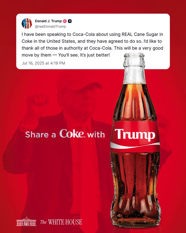 RBystrianyk's tweet image. A standard 8-oz glass bottle of Coca-Cola contains ~26g of sugar. The AHA recommends no more than 36g/day for men and 25g for women. That one bottle already exceeds the daily limit for women and nearly maxes out men—and it's just one drink.
Consuming this much sugar in a single…