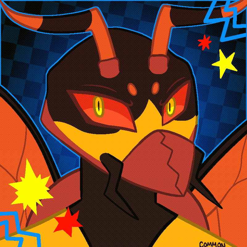 CommonEvils's tweet photo. ARTFIGHT 4 [attack]
🐝 Red Buzz 🔥 
#TEAMFOSSILS #artfight https://t.co/VnJHSwRUMd