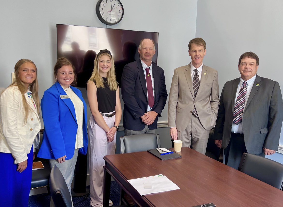 RepShreve's tweet image. Our Hoosier Soybean growers were on Capitol Hill this week. Phil Ramsey is from Shelby County in #CD6, and serves farmers across the district on the Shelby County Farm Bureau Board.
I’m working to advance policies that support Indiana’s farm economy.