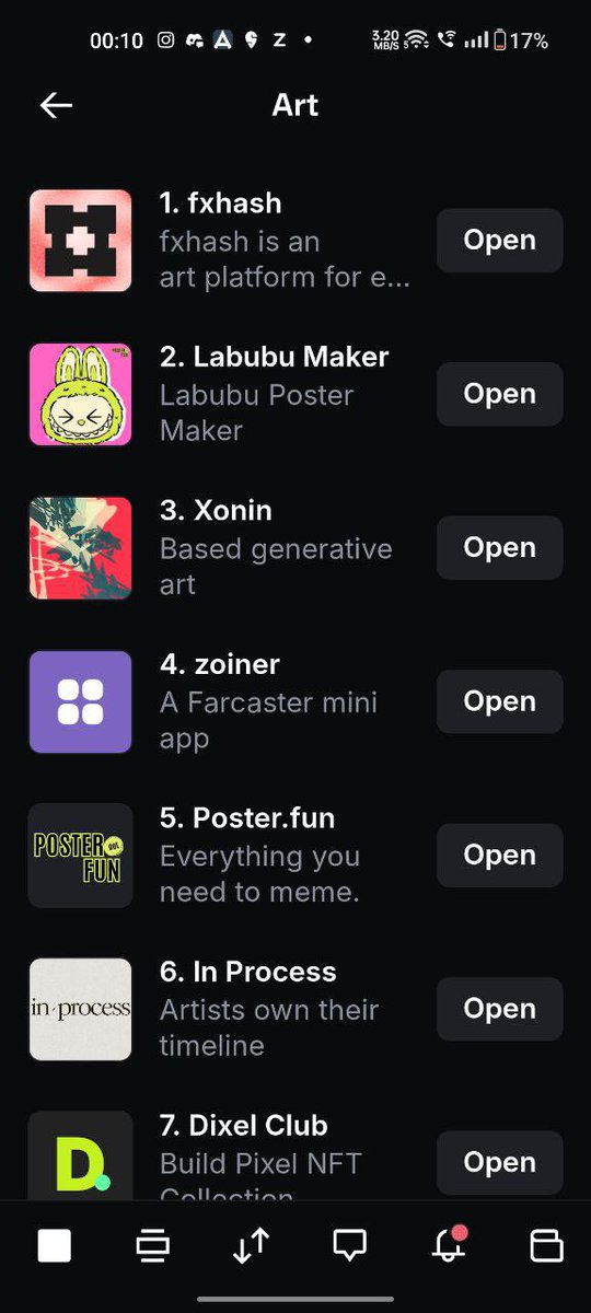 Update; Both <a href="/Posterdotfun/">Poster.Fun</a> miniapps are dominating the <a href="/baseapp/">Base app</a> at #2 &amp; #5 

Only after <a href="/fx_hash_/">fxhash</a> one of the best ai gen platforms we love ❤️ 

Our honour!!
