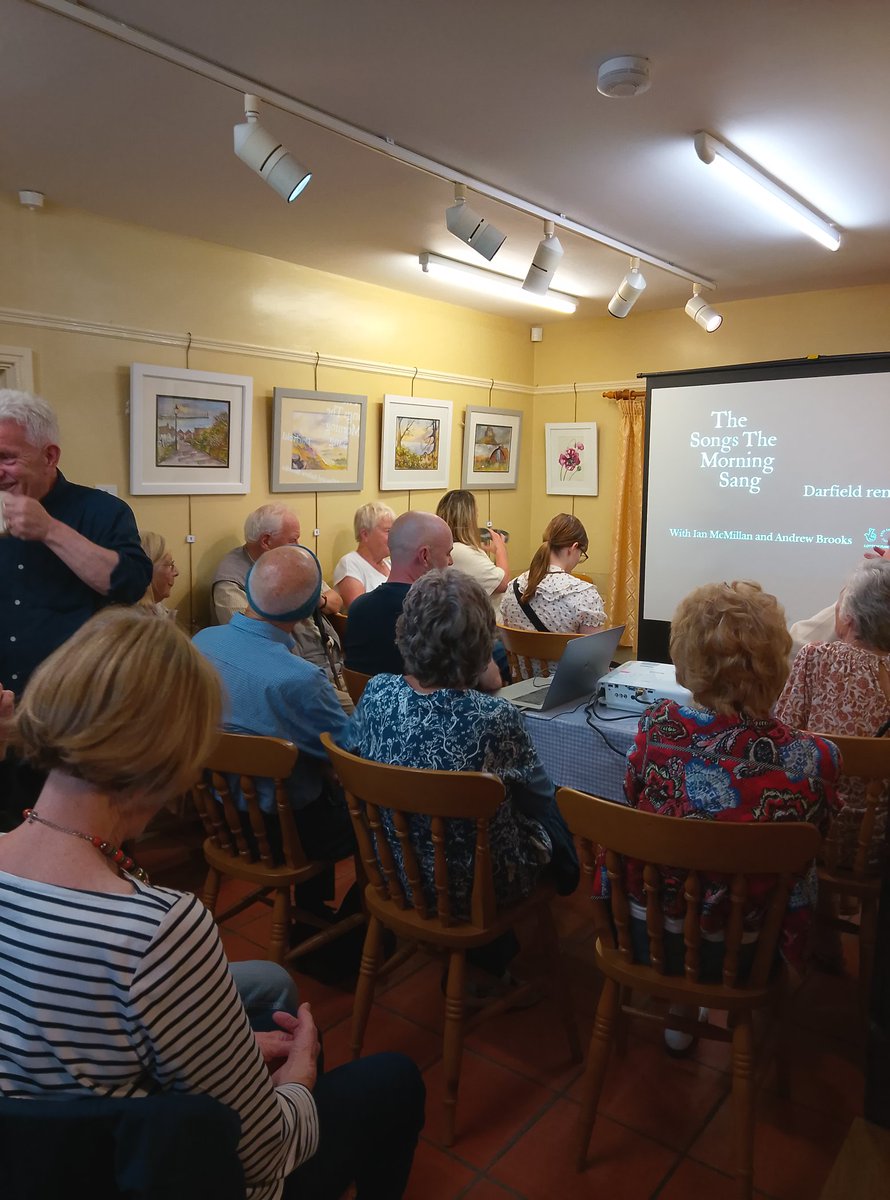 KenBrookes2's tweet image. A huge crowd at @darfieldmuseum to hear @ianmcmillan and Andrew Brooks.