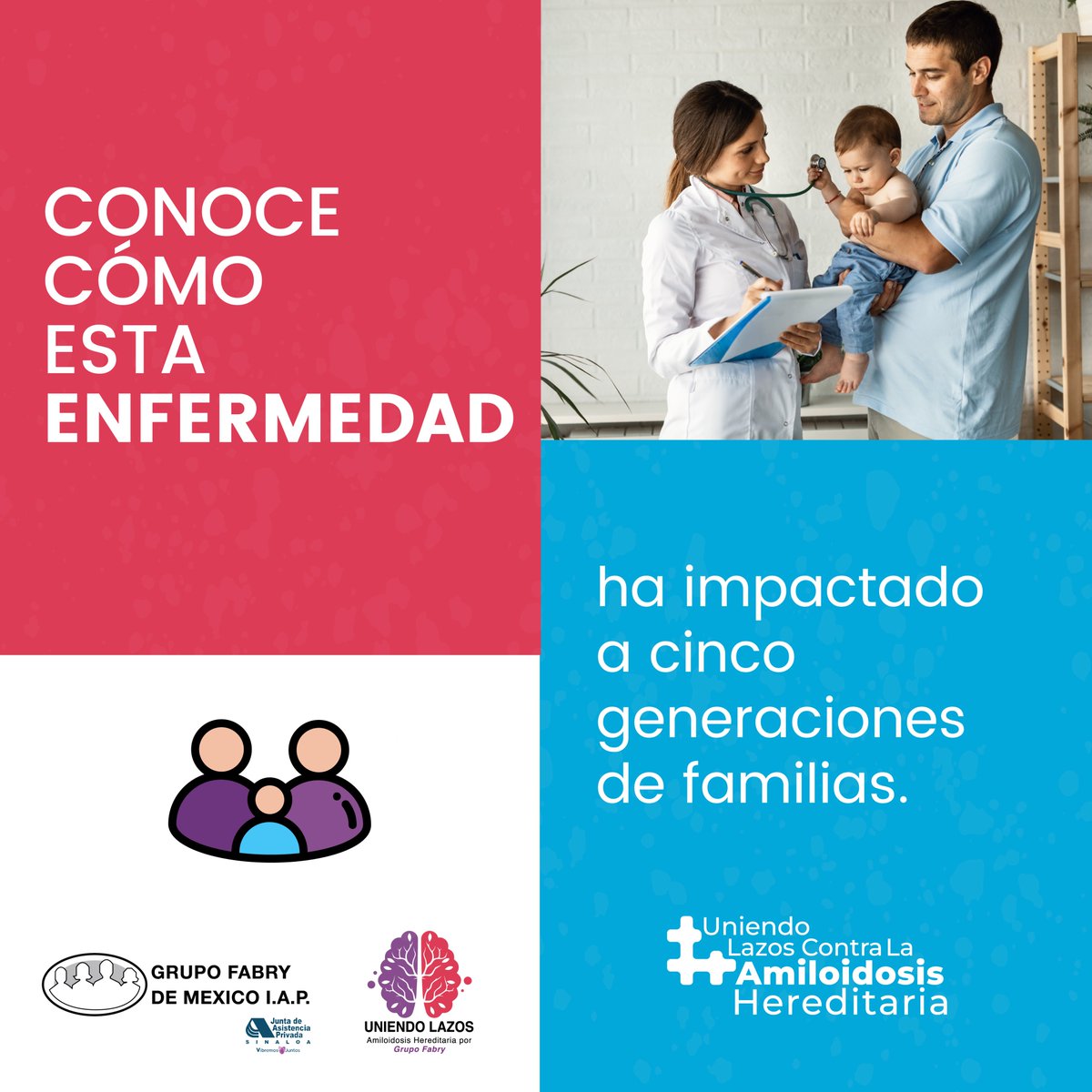 📍 En México, la amiloidosis hereditaria afecta a varias regiones como Morelos, Guanajuato y Ciudad de México. 🏘️👨‍👩‍👧‍👦
#UniendoLazos #AmiloidosisMéxico