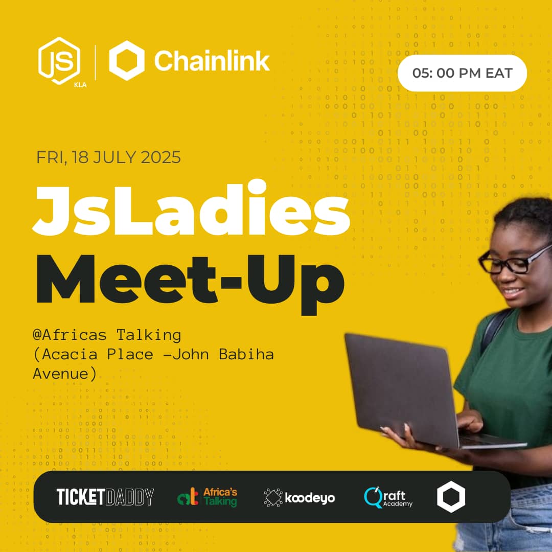 JavaScript Kampala (@jskampala) on Twitter photo 🌟 Hey Ladies in Tech! Join us for the JS Ladies Meetup on July 18th at <a href="/Africastalking/">Africa's Talking</a> (Acacia Place), 5PM!
Connect, learn, grow – open to all! 💪
🎯 Sessions • Mentorship • Vibes
👉 Sign up: forms.gle/86aLSnPCcpANBZ… #JSLadies #TechUG #WomenInTech 🌟 Hey Ladies in Tech! Join us for the JS Ladies Meetup on July 18th at <a href="/Africastalking/">Africa's Talking</a> (Acacia Place), 5PM!
Connect, learn, grow – open to all! 💪
🎯 Sessions • Mentorship • Vibes
👉 Sign up: forms.gle/86aLSnPCcpANBZ… #JSLadies #TechUG #WomenInTech