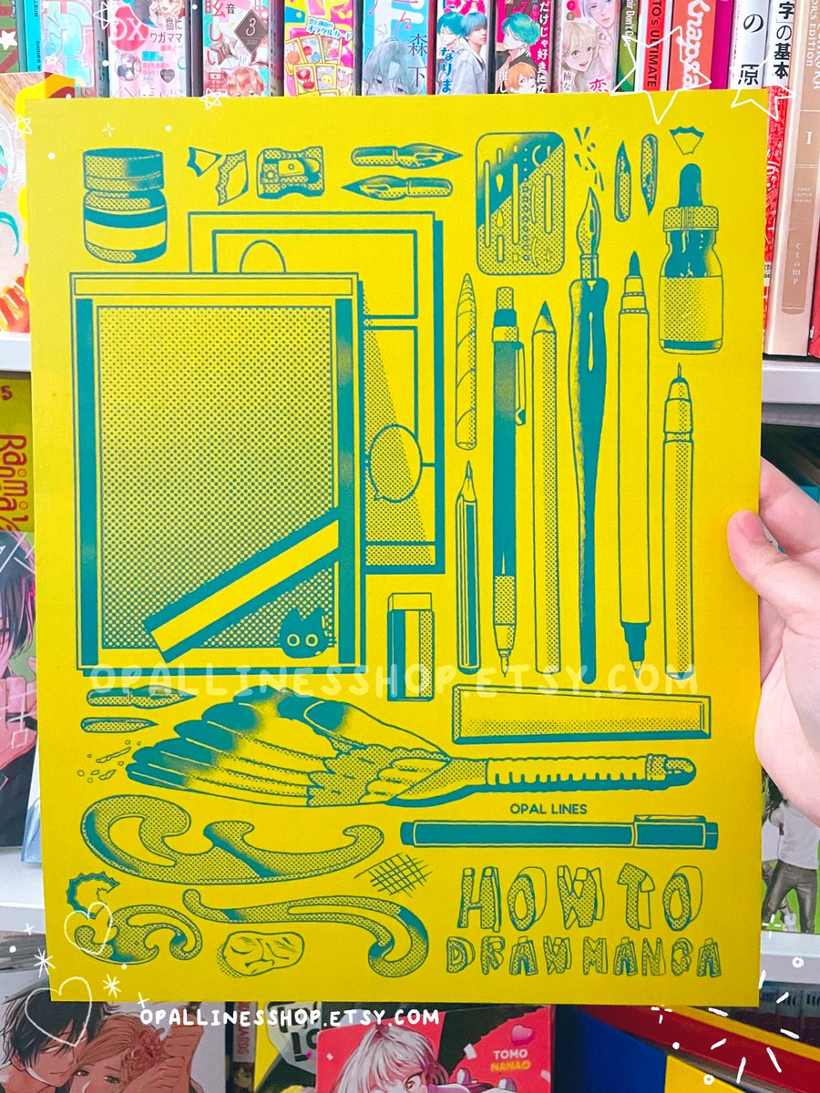 opal_lines's tweet image. My How to Draw Manga print is up in my sh0p now! ✍🏼💛💙