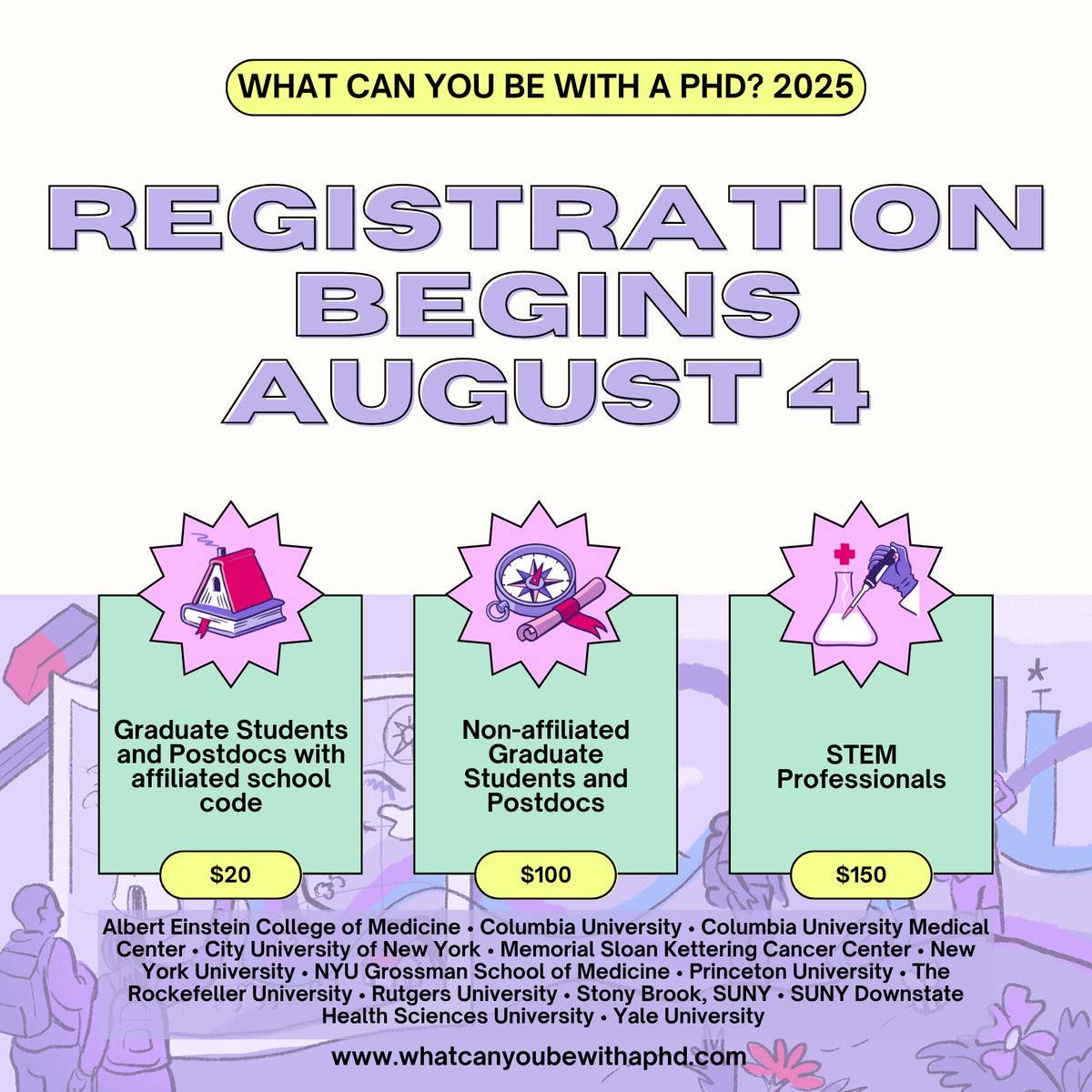 Whether you're a graduate student or a seasoned postdoc, it's never too early—or too late—to start thinking about your next steps.

What Can You Be With a PhD? is back in person in NYC on October 25–26, 2025. Registration opens August 4!

lnkd.in/emZUTBFJ