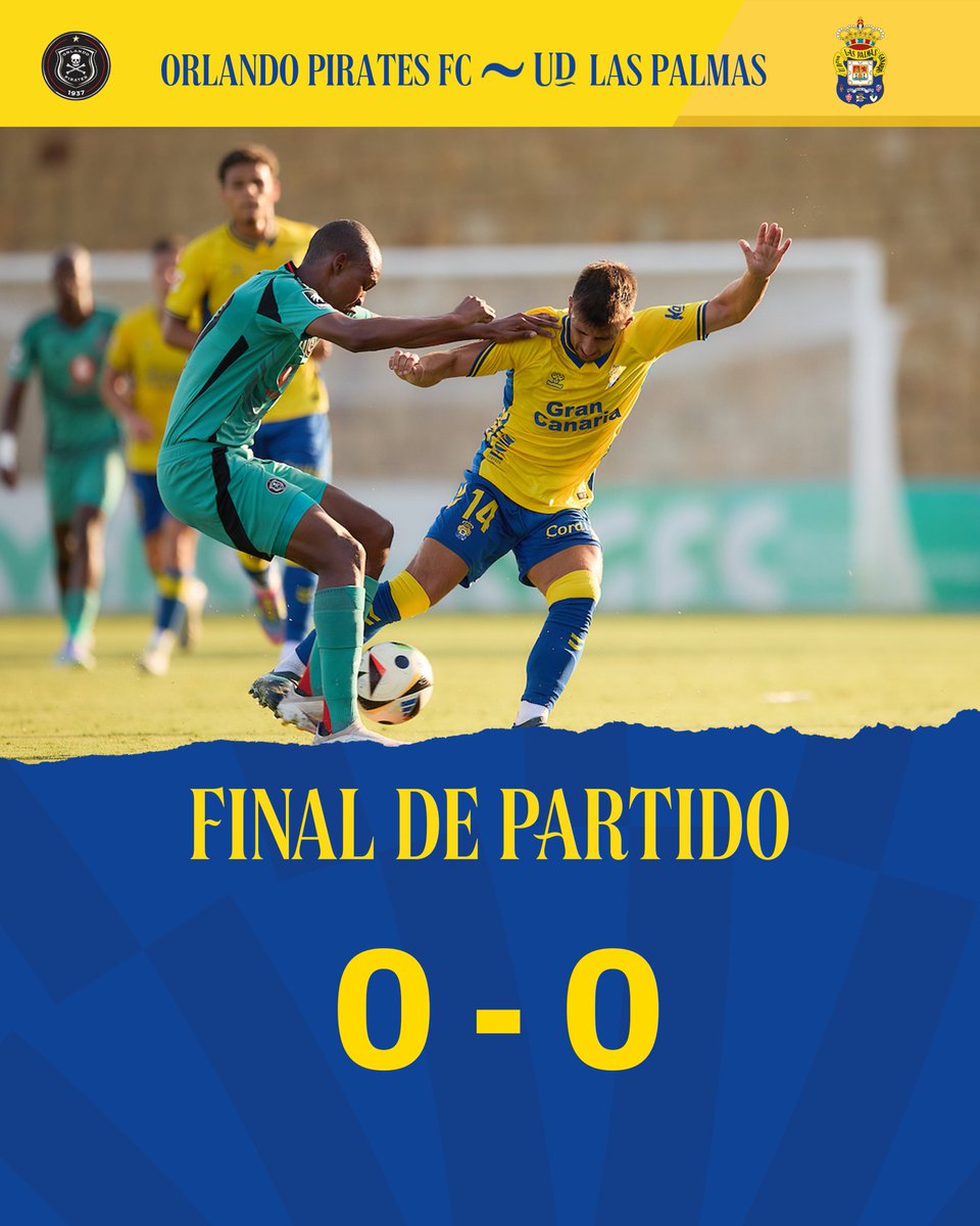 🔚 #PretemporadaUD | ¡Final del partido!

#OrlandoPiratesLasPalmas #SeremosMásUnión #LaUniónHaceLasPalmas
