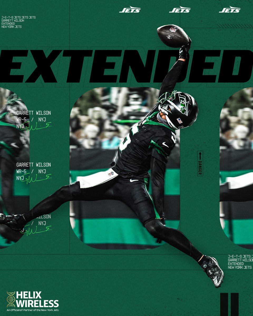 OFFICIAL: We've signed WR Garrett Wilson to a contract extension.

🗞️: bit.ly/4f4JR7K