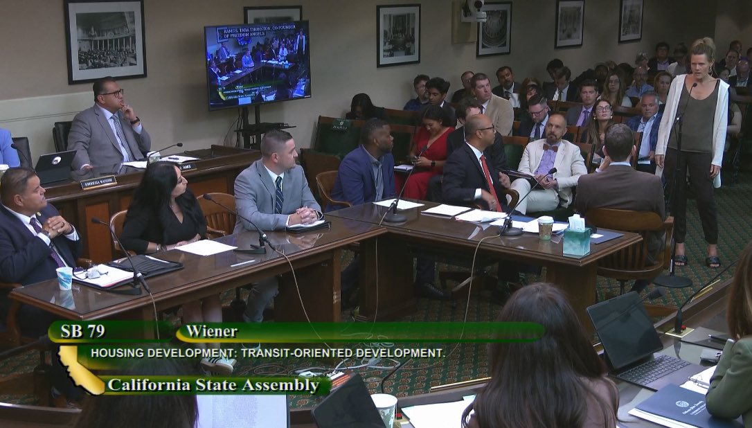 Too priceless not to share… 

Me opposing SB79 to the Assembly and Senator Scott Weiner (the author of the bill, because of course he is…) while he looked up at me and scowled 😹😹😹