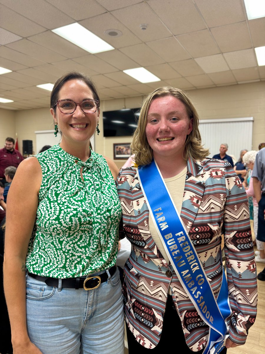 FredCountyExec's tweet image. Had a lovely time at the Frederick County Farm Bureau cookout! Huge thanks to the Farm Bureau for supporting our future ag leaders. Congrats to our 2025 Ag Ambassador, Lizzie! Great to see Frederick County 4-H's photography on display and the Office of Agriculture staff there!