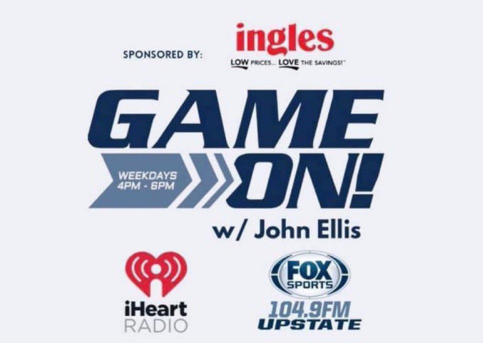 1PantherPlace's tweet image. #GameOn Thursday!
🚨5p: #Panthers Training Camp preview with the great @mike_e_kaye
☎️: 864-240-5480
Live, 4pm!
104.9 Fox Sports Upstate
Sponsored by @InglesAdvantage
🔉 1049foxsports.iheart.com