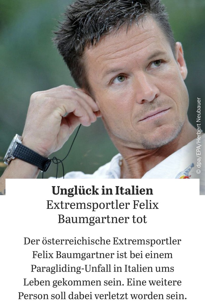 dokhollidays's tweet photo. Wer den Tod permanent herausfordert,wird irgendwann den Kampf verlieren.
Die Natur kennt keine Gnade.
Ich kannte ihn persönlich,aus dem Motorsport.
Ein grosser Sportler und ein mutiger Mann ist gestorben.

RIP
Felix Baumgartner
🙏🕯️
#FelixBaumgartner
#Baumgartner 
@Tagesspiegel https://t.co/DXEDTFwJII