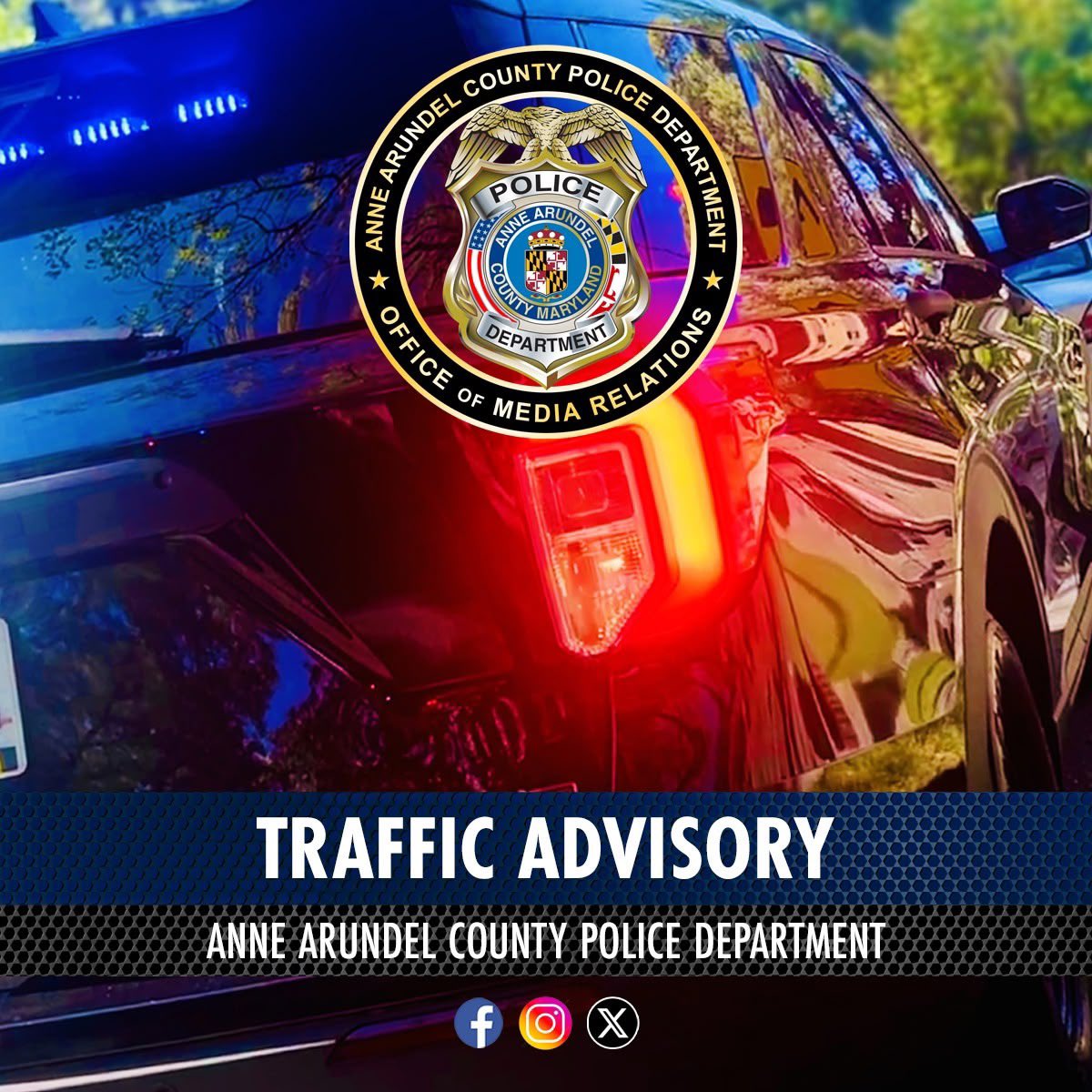 AACOPD's tweet image. Eastbound Route 50 before the South River overpass is closed due to a car fire. Maryland State Police (MSP) will be primary. Expect delays and use an alternate route.