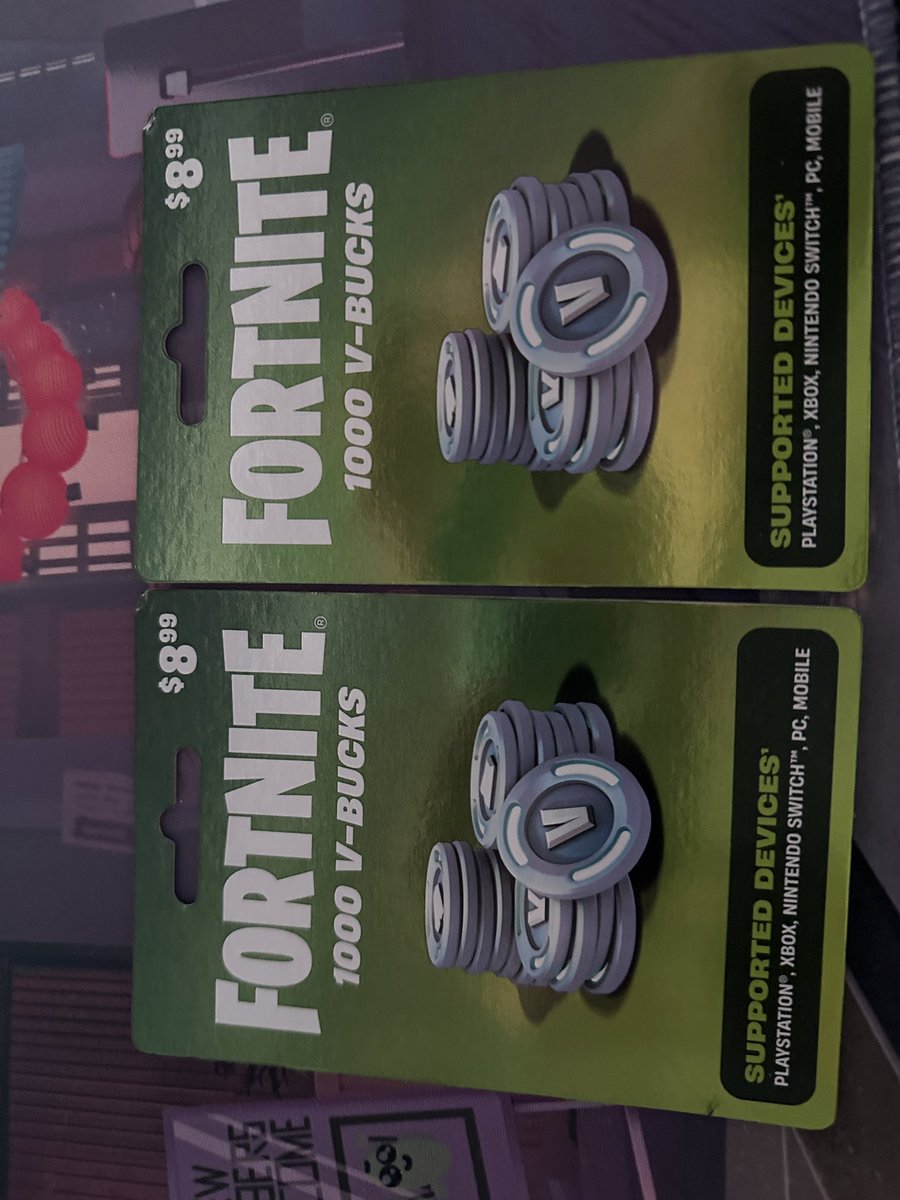 2x 1k vbucks giveaway to enter
-follow me
-tag 2 friends
-like and rt 

Winners picked on Saturday 07/19