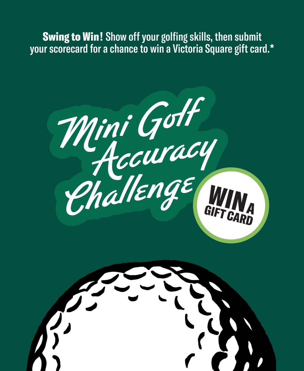 This Weekend at Victoria Square! 🎉

⛳️ Crazy Golf on the Mall - It's time to Swing to Win!
Submit your scorecard for a chance to win a Victoria Square Gift Card!

🎪🎧 PLUS - don’t miss the Summer Fayre &amp; Live DJ bringing the tunes all weekend!

This is your sign to kick off