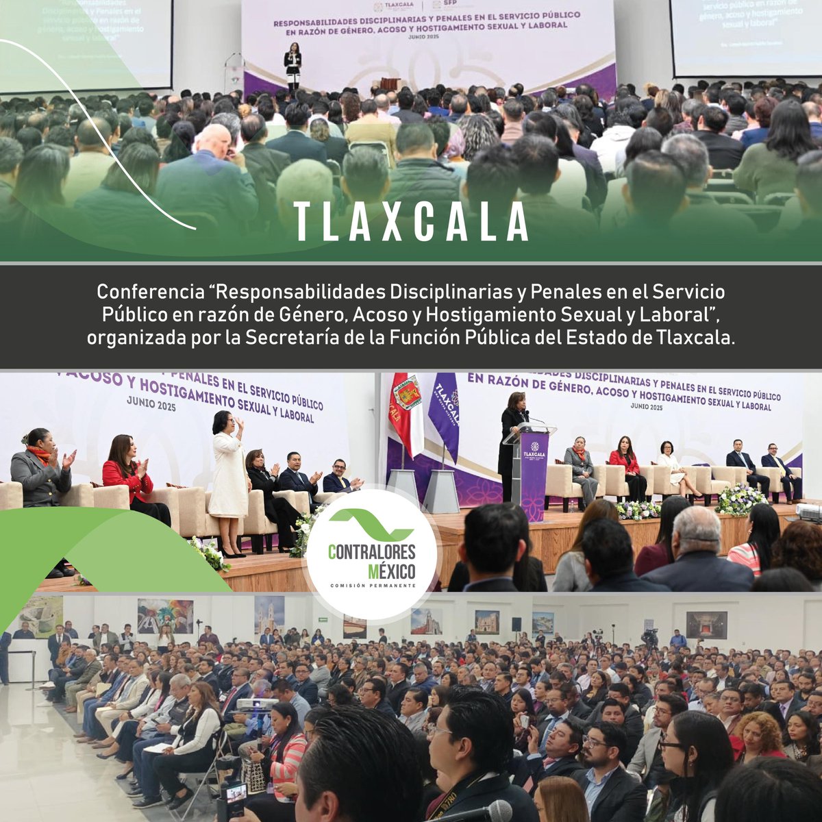 Promover una cultura institucional de respeto, legalidad, equidad y cero tolerancia a la violencia, fue el objetivo de la conferencia “Responsabilidades Disciplinarias y Penales en el Servicio Público en razón de Género, Acoso y Hostigamiento Sexual y Laboral”, organizada por la