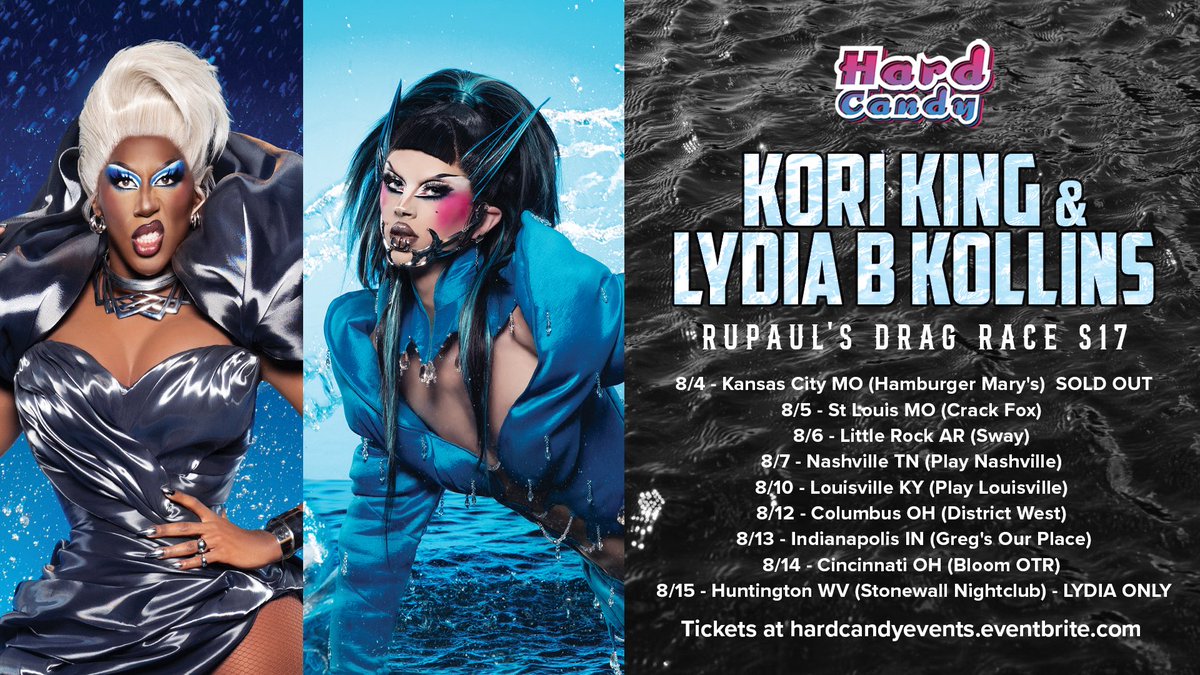 HardCandyKY's tweet image. By popular demand - additional dates w @Kori_kiing & @lydiabkollins ! Get tickets now at hardcandyevents.eventbrite.com