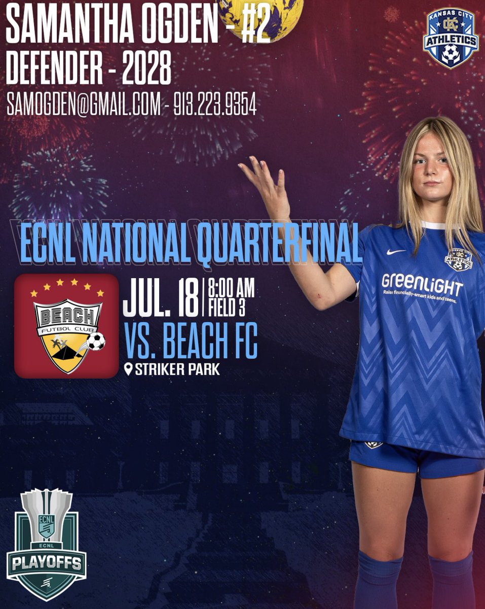 Samantha (@samanthaogden09) on Twitter photo Quarterfinals here we come!!
<a href="/TopDrawerSoccer/">TopDrawerSoccer</a> <a href="/PrepSoccer/">Prep Soccer โฝ๏ธ</a> <a href="/ImYouthSoccer/">ECNL/GA/Recruiting/College Soccer</a> <a href="/ECNLgirls/">ECNL Girls</a> <a href="/ImCollegeSoccer/">College Soccer Truth โข</a> <a href="/TheSoccerWire/">SoccerWire</a> Quarterfinals here we come!!
<a href="/TopDrawerSoccer/">TopDrawerSoccer</a> <a href="/PrepSoccer/">Prep Soccer โฝ๏ธ</a> <a href="/ImYouthSoccer/">ECNL/GA/Recruiting/College Soccer</a> <a href="/ECNLgirls/">ECNL Girls</a> <a href="/ImCollegeSoccer/">College Soccer Truth โข</a> <a href="/TheSoccerWire/">SoccerWire</a>