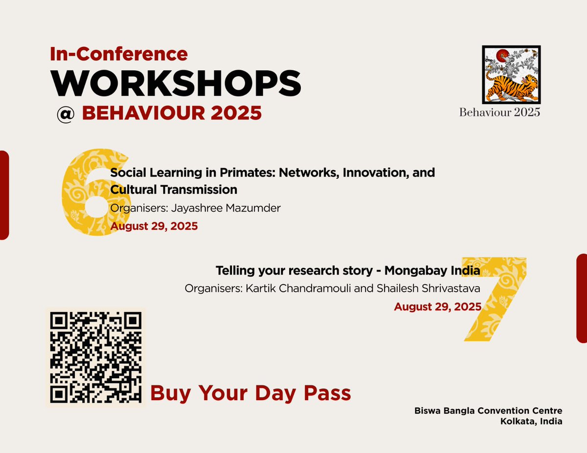 Behaviour 2025 (@behaviour2025) on Twitter photo 7/7
Stay tuned for more information
<a href="/ISAZOfficial/">International Society for Anthrozoology (ISAZ)</a> <a href="/MPI_animalbehav/">MPI-AB is on Bluesky @mpi-animalbehav.bsky.social</a> <a href="/AniBehavSociety/">AnimalBehavSociety</a> <a href="/EthologyScience/">Animal Behaviour</a> <a href="/theATBC/">ATBC</a> <a href="/AnimalBehavPod/">The Animal Behavior Podcast</a> <a href="/SpringerNature/">Springer Nature</a> <a href="/CellPressNews/">Cell Press</a> <a href="/FrontiersIn/">Frontiers</a> <a href="/royalsociety/">The Royal Society</a> <a href="/RoyalSocBio/">Royal Society of Biology</a> <a href="/OUPAcademic/">Oxford Academic</a> 
<a href="/IUBS_bio/">IUBS: Unifying Biology through diversity</a> <a href="/Co_Biologists/">The Company of Biologists</a> 
<a href="/asab_org/">ASAB</a> <a href="/uom_icd/">University of Mysore</a> <a href="/UniofExeter/">University of Exeter</a> 7/7
Stay tuned for more information
<a href="/ISAZOfficial/">International Society for Anthrozoology (ISAZ)</a> <a href="/MPI_animalbehav/">MPI-AB is on Bluesky @mpi-animalbehav.bsky.social</a> <a href="/AniBehavSociety/">AnimalBehavSociety</a> <a href="/EthologyScience/">Animal Behaviour</a> <a href="/theATBC/">ATBC</a> <a href="/AnimalBehavPod/">The Animal Behavior Podcast</a> <a href="/SpringerNature/">Springer Nature</a> <a href="/CellPressNews/">Cell Press</a> <a href="/FrontiersIn/">Frontiers</a> <a href="/royalsociety/">The Royal Society</a> <a href="/RoyalSocBio/">Royal Society of Biology</a> <a href="/OUPAcademic/">Oxford Academic</a> 
<a href="/IUBS_bio/">IUBS: Unifying Biology through diversity</a> <a href="/Co_Biologists/">The Company of Biologists</a> 
<a href="/asab_org/">ASAB</a> <a href="/uom_icd/">University of Mysore</a> <a href="/UniofExeter/">University of Exeter</a>