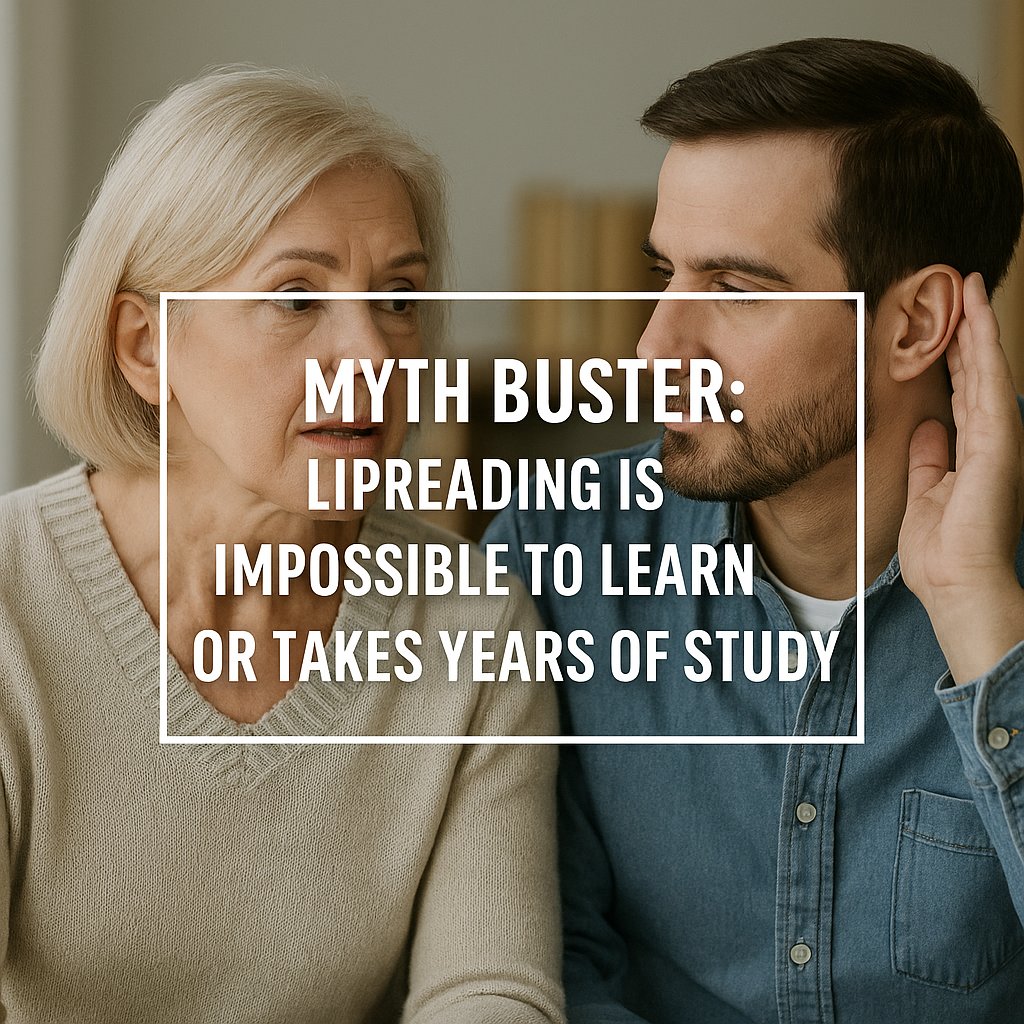 Lipreading Myth Buster 2: It’s a common misconception that #lipreading is impossible to learn or that it takes years of study. With the right guidance and consistent practice, you may start understanding snippets of conversations, whatever your level of #hearingloss.