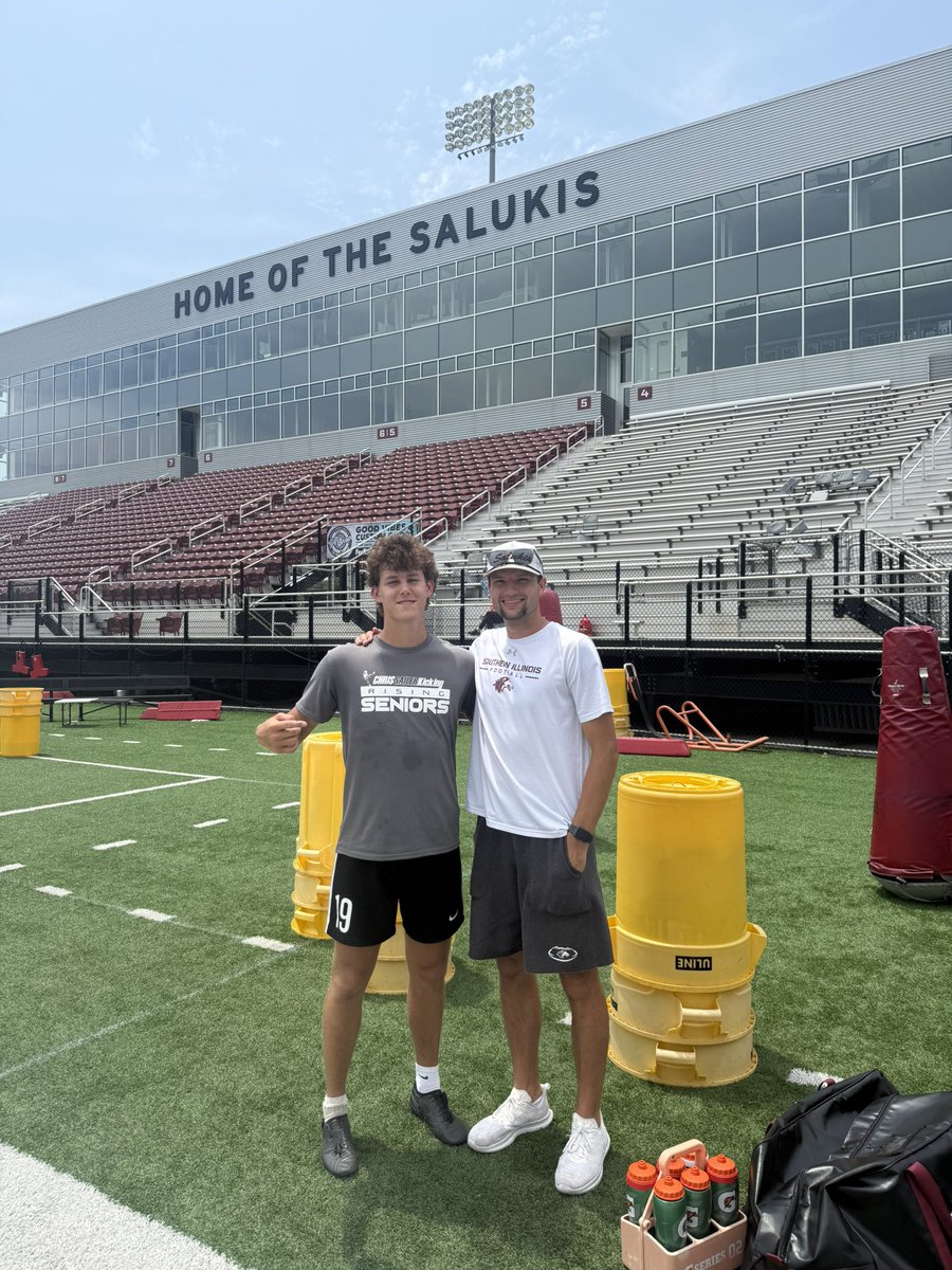 kylenad5's tweet image. Fantastic workout at @SIU_Football. I charted 9/10 on field goal, perfectly placed kickoffs, and won the punt comp with a 52 yard 4.5 hang. @NathanFrameSIU @Coach_DClark @CoachDanMcGuire @GP_Recruiting @Hunterh24 @ThePuntFactory @Coach_MThompson @CoachJBrown7 @Chris_Sailer