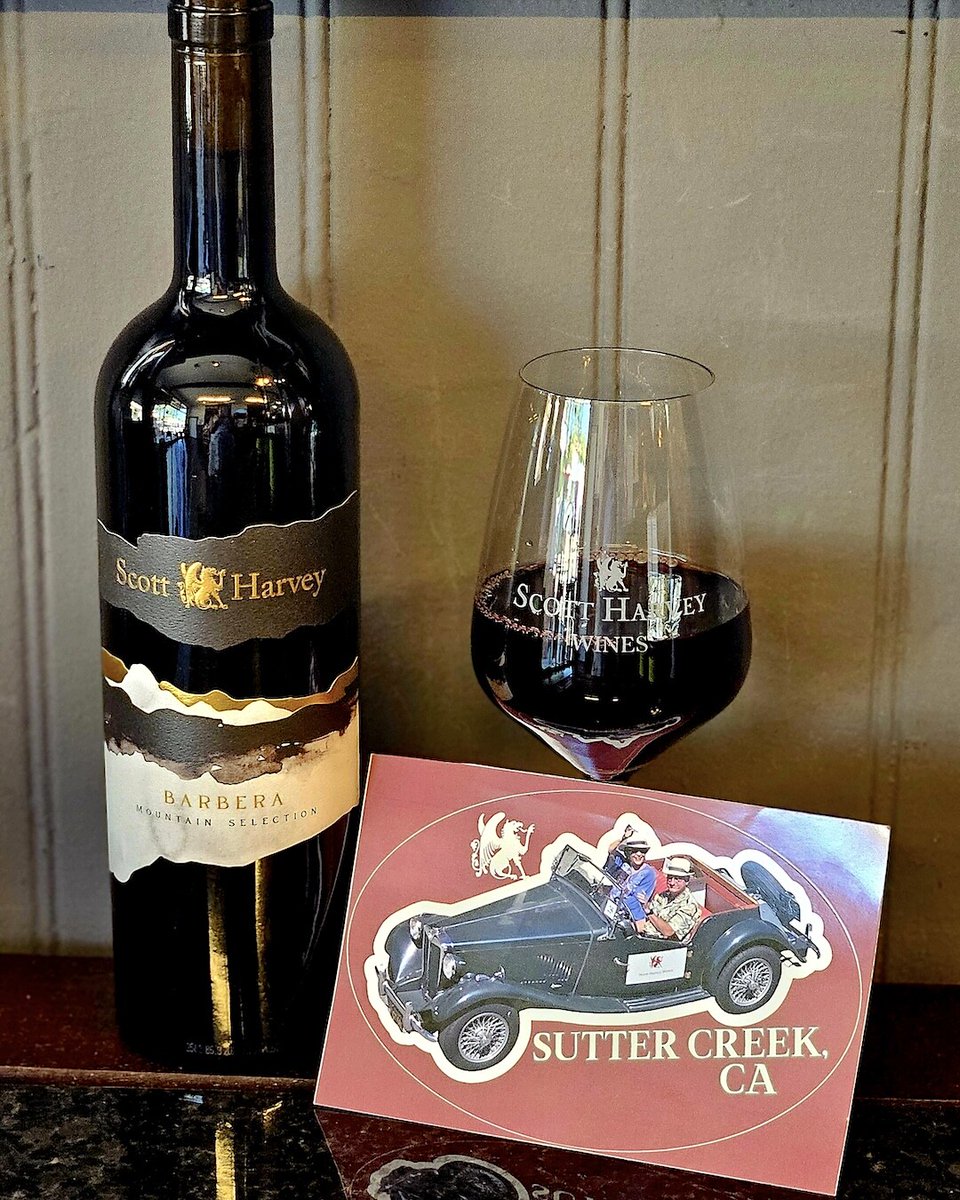 Swing by our Sutter Creek tasting room and take home a piece of local charm—our brand-new sticker featuring Scott &amp; Jana cruising in their classic car  Available with any purchase while supplies last. Only in Sutter Creek.