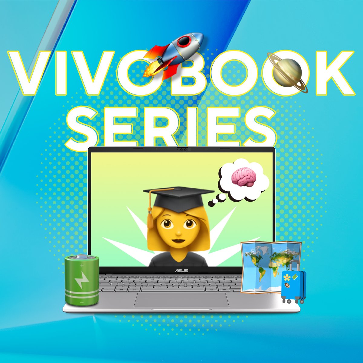 ASUSUSA's tweet image. 🚨 STOP SCROLLING… your emoji personality awaits! 😎
It’s World Emoji Day! Are you 🎨 ProArt, 🚀 Vivobook, or ✨ Zenbook?
👉 Swipe to find your match and drop your emoji below. Let’s see who’s who! 👇🔥
#ASUS #WorldEmojiDay