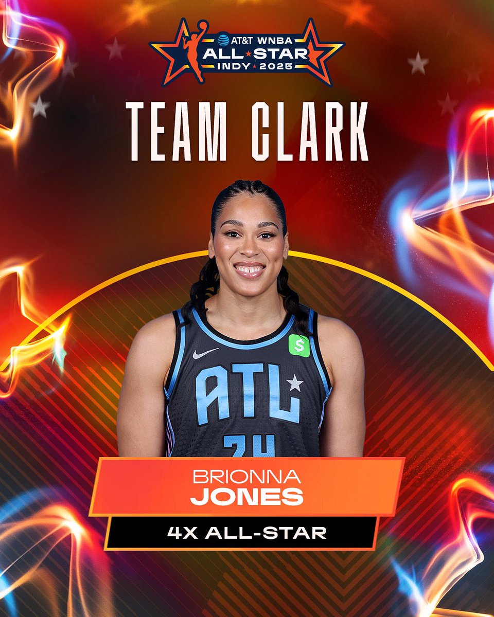 Brionna Jones will join Team Clark as a replacement for Satou Sabally in the 2025 @att WNBA All-Star Game on Saturday July 19 🌟