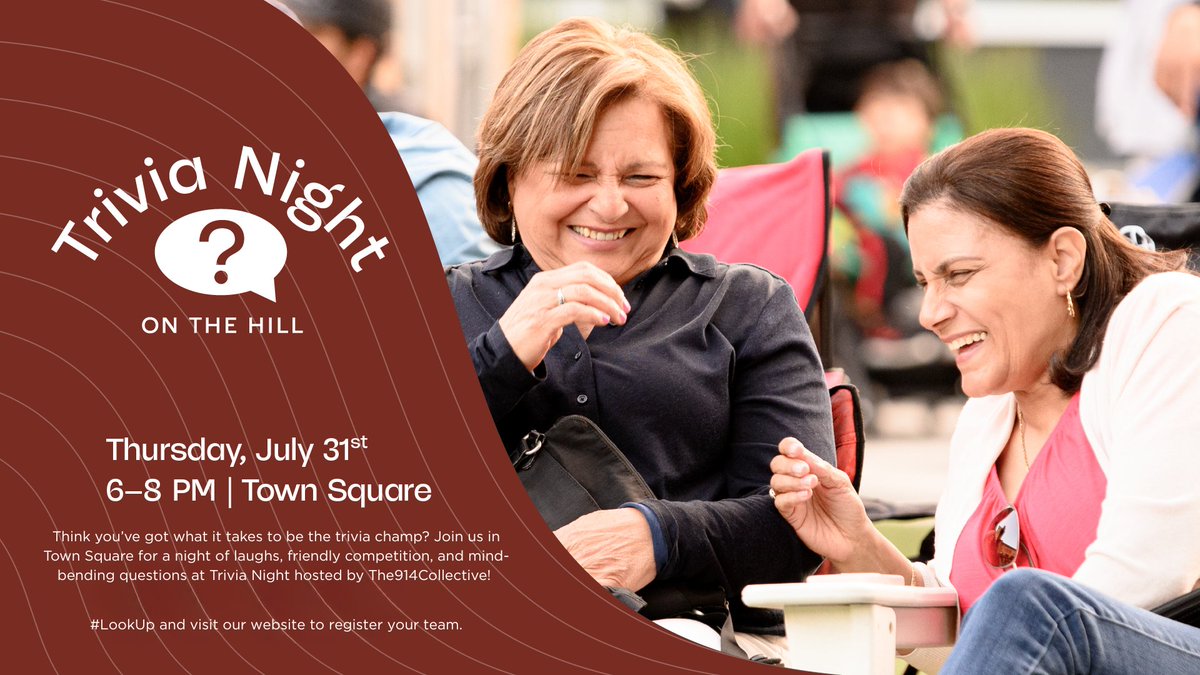 Got what it takes to be a trivia champ? 🏆 Register your team for a night full of friendly competition, drinks &amp; fun! #LookUp -> go-ridgehill.com/trivia