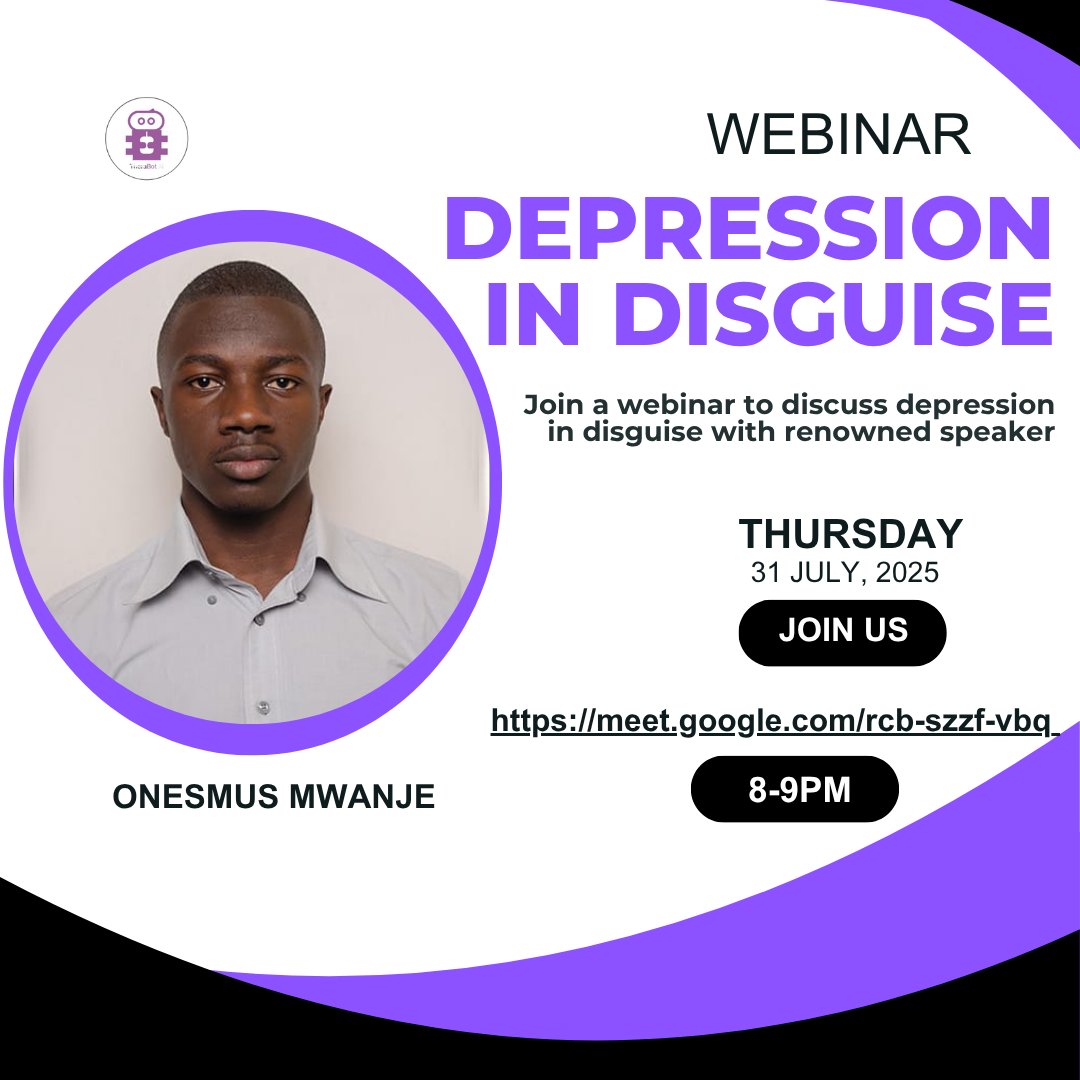 We're planning a webinar for y'all! This month, we'll be talking about depression. Here's the link: lu.ma/jm8y7yot be sure to join in and learn!

#MentalWellness #depression #therapy #therabotai
