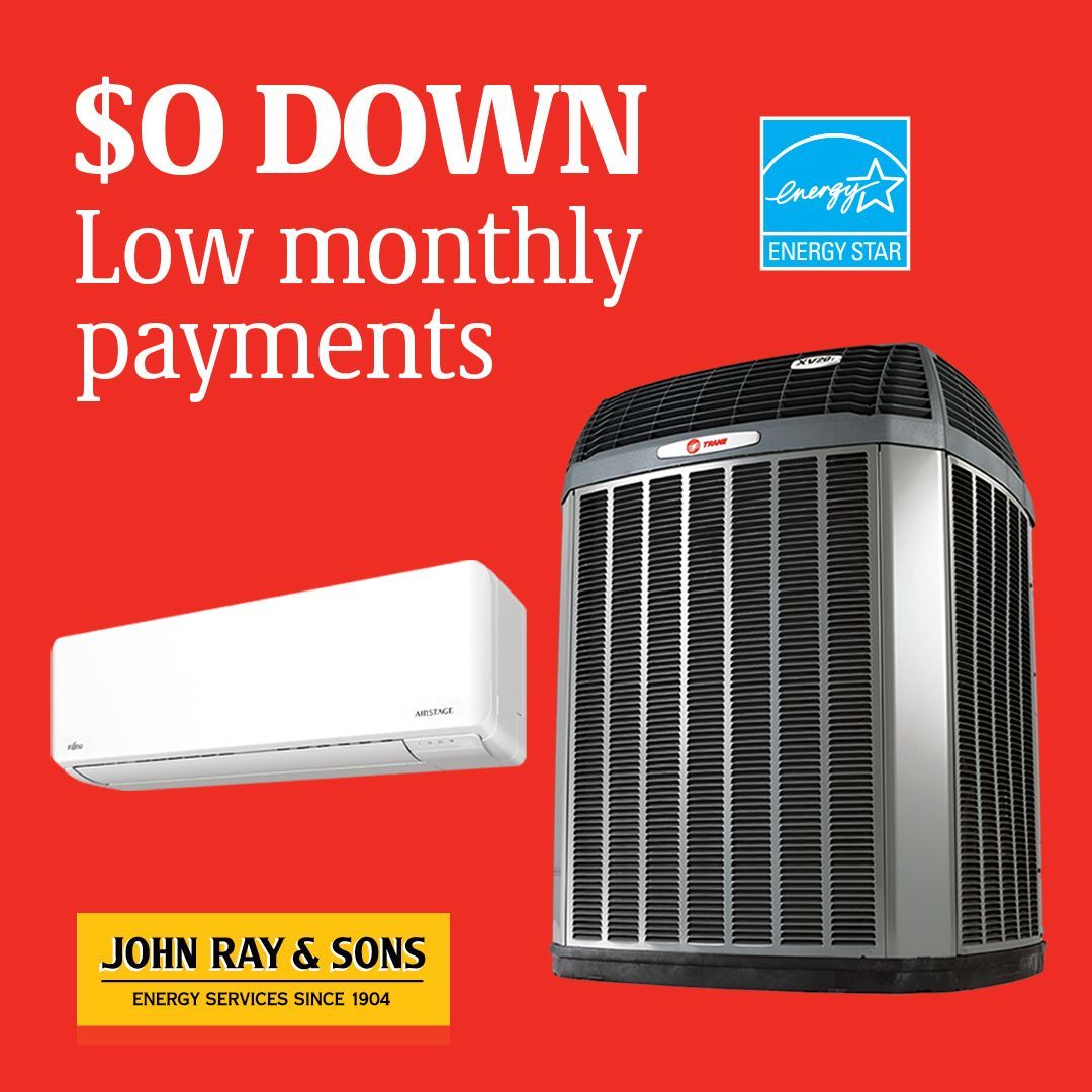 Enjoy better energy savings this summer with our offer for a new, energy-efficient central or ductless AC system! Get yours now with $0 down and low monthly payments! buff.ly/JLp8yWw
