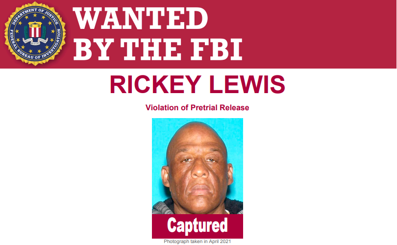 FBILosAngeles's tweet image. Fugitive Rickey Lewis, who fled after being sentenced to 5 years in prison for bank robberies in Gardena and Long Beach, and an attempt in Downey, was arrested by the FBI's #Fugitive Task Force in El Monte yesterday. Details: fbi.gov/wanted/additio…