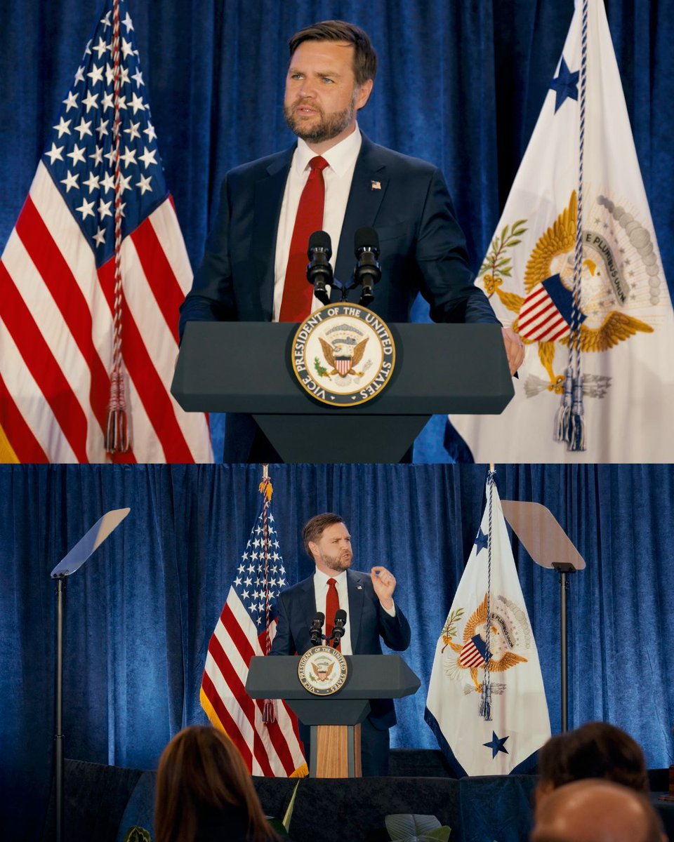 davidcoonradt's tweet photo. We had the great privilege to film Vice President JD Vance give a speech for The Claremont Institute. God bless America!

#vpotus #potus #america #usa #claremont  #speech https://t.co/gQuRrBdhMn