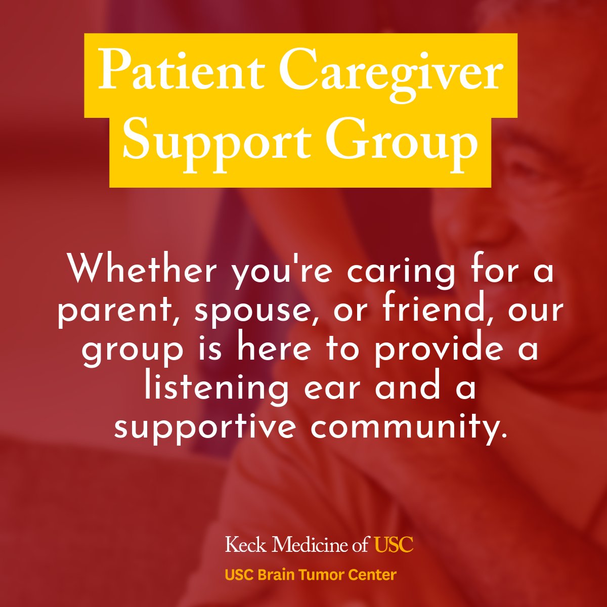 USCBTC's tweet image. Today is our patient caregiver support group meeting.
This virtual support group offers a space to share personal experiences, learn helpful coping strategies, and connect with others in the brain tumor community. Whether you're a patient or caregiver, you are not alone—and…