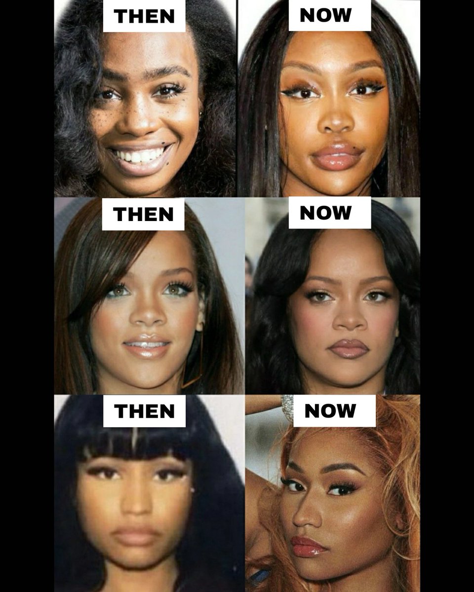 NoahFentys's tweet image. I love how Rihanna and Nicki Minaj never touch their faces. They are naturally beautiful, and they know it.