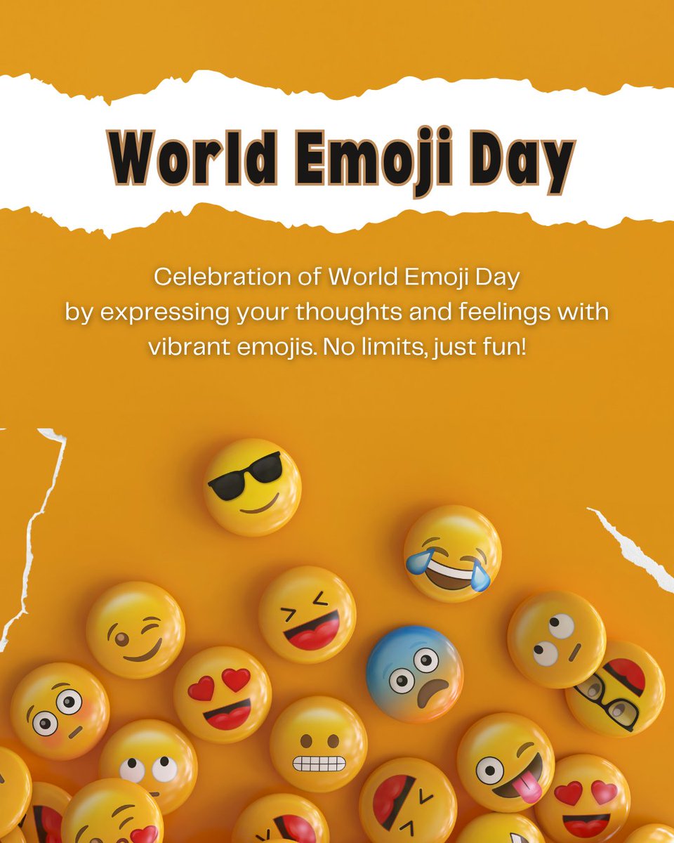 RPerkinsRealtor's tweet photo. 😄🎉 Happy World Emoji Day!

Emojis have become the universal language of the internet—turning texts into expressions and emotions into icons. ❤️😂🔥🎉

Celebrate the little symbols that say so much!

#WorldEmojiDay #July17th #EmojiLove https://t.co/KaAgD1Nck9