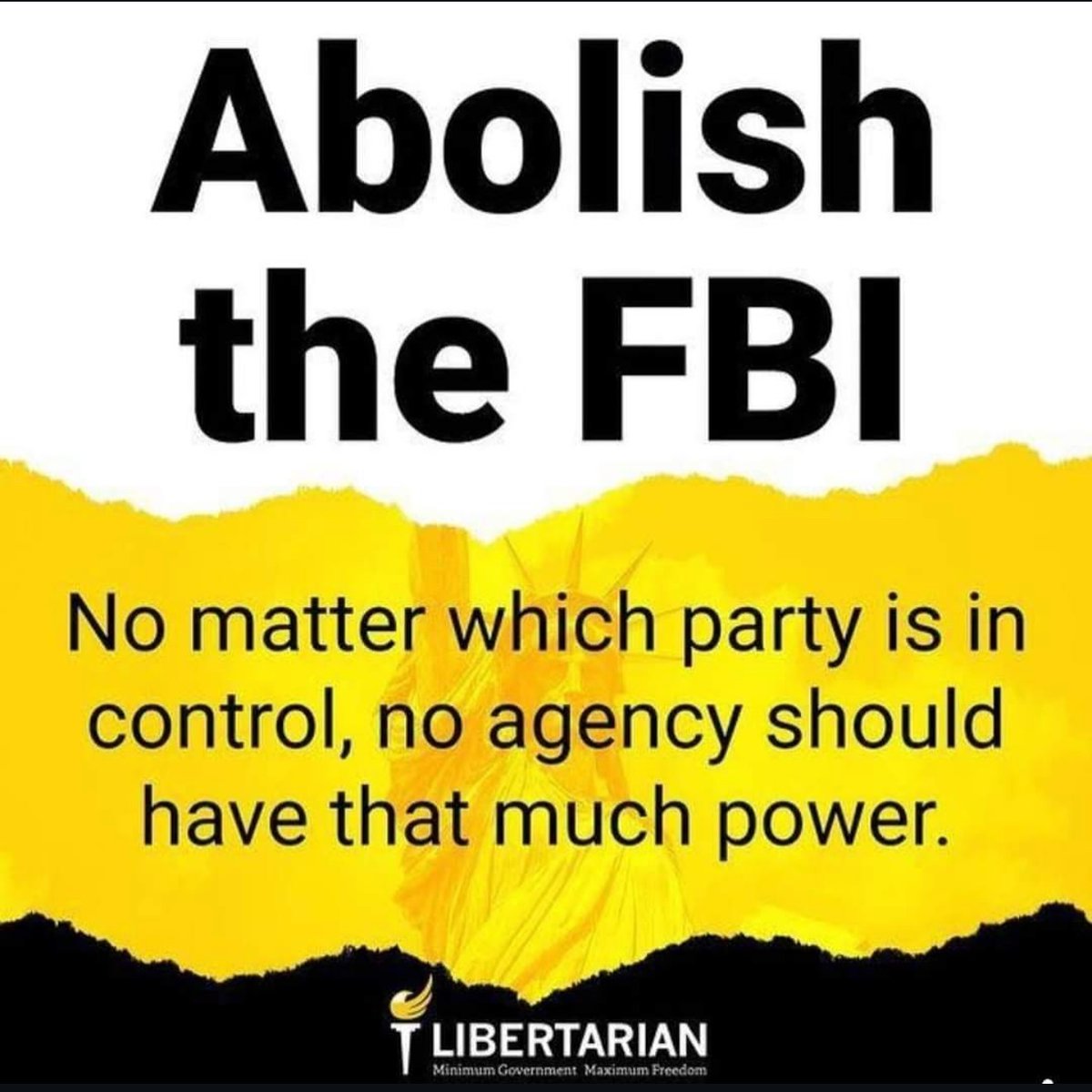 LPNational's tweet photo. The FBI should be abolished. https://t.co/EUcuj4PN7u