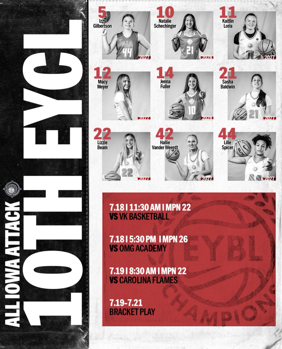 My schedule for Nike Nationals in Chicago this weekend!