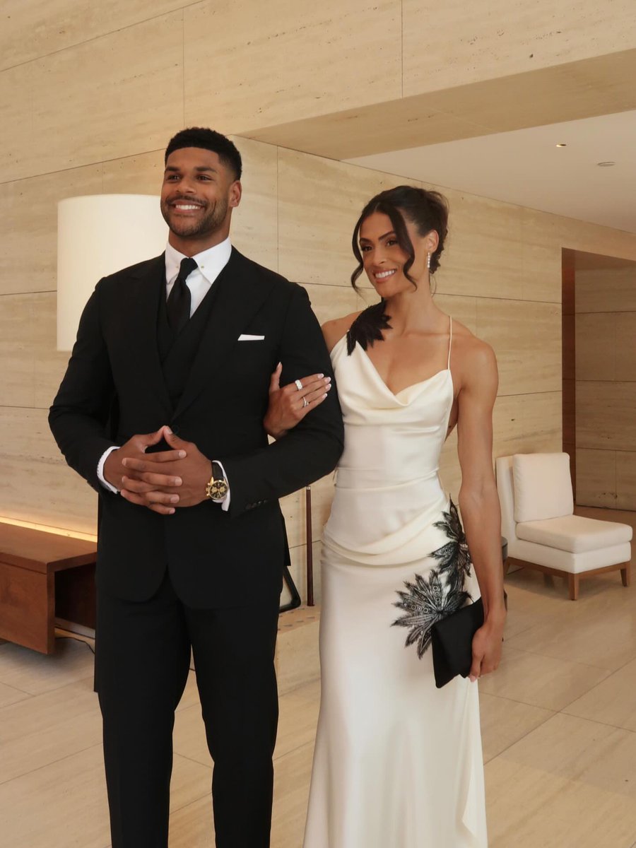 sydmclaughlinle's tweet image. Sydney McLaughlin-Levrone and husband at the ESPYS💫