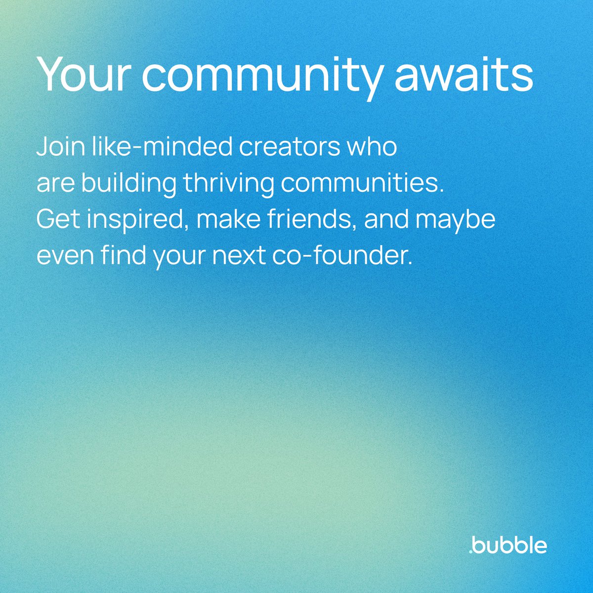 Want to host a local meetup, workshop, or hackathon? If you’ve been thinking about bringing Bubblers together in your city or online, now’s your moment.

👉 bble.io/eventsubmissio…
