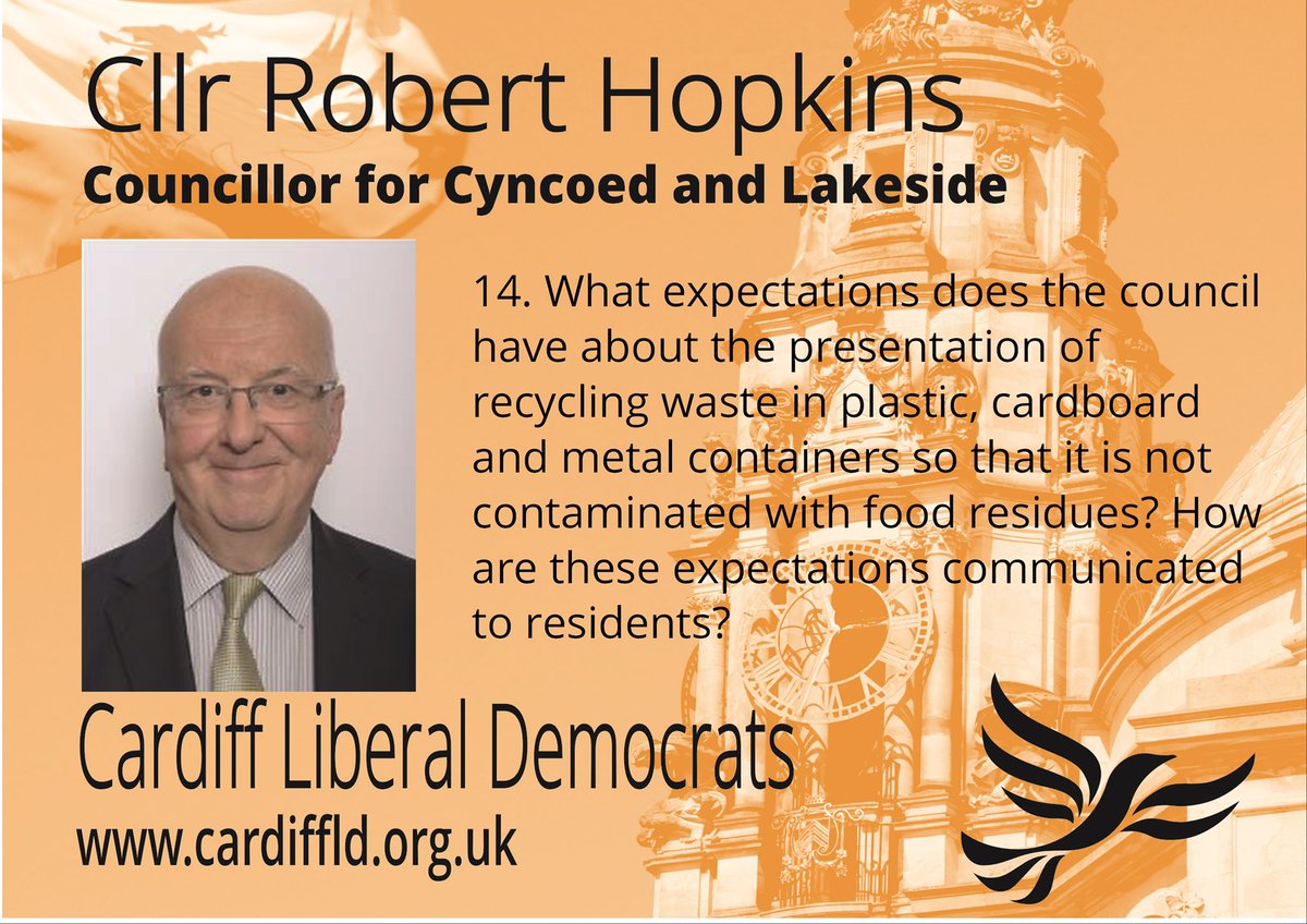 Cardiff Liberal Democrats (@cardifflibdems) on Twitter photo Question 14 is from Cyncoed and Lakeside councillor <a href="/roberthopkins59/">@RHopkins510</a> asked a question about contaminated recycling. He raised concerns about the increase of rodents being spotted around red and blue sacks Question 14 is from Cyncoed and Lakeside councillor <a href="/roberthopkins59/">@RHopkins510</a> asked a question about contaminated recycling. He raised concerns about the increase of rodents being spotted around red and blue sacks