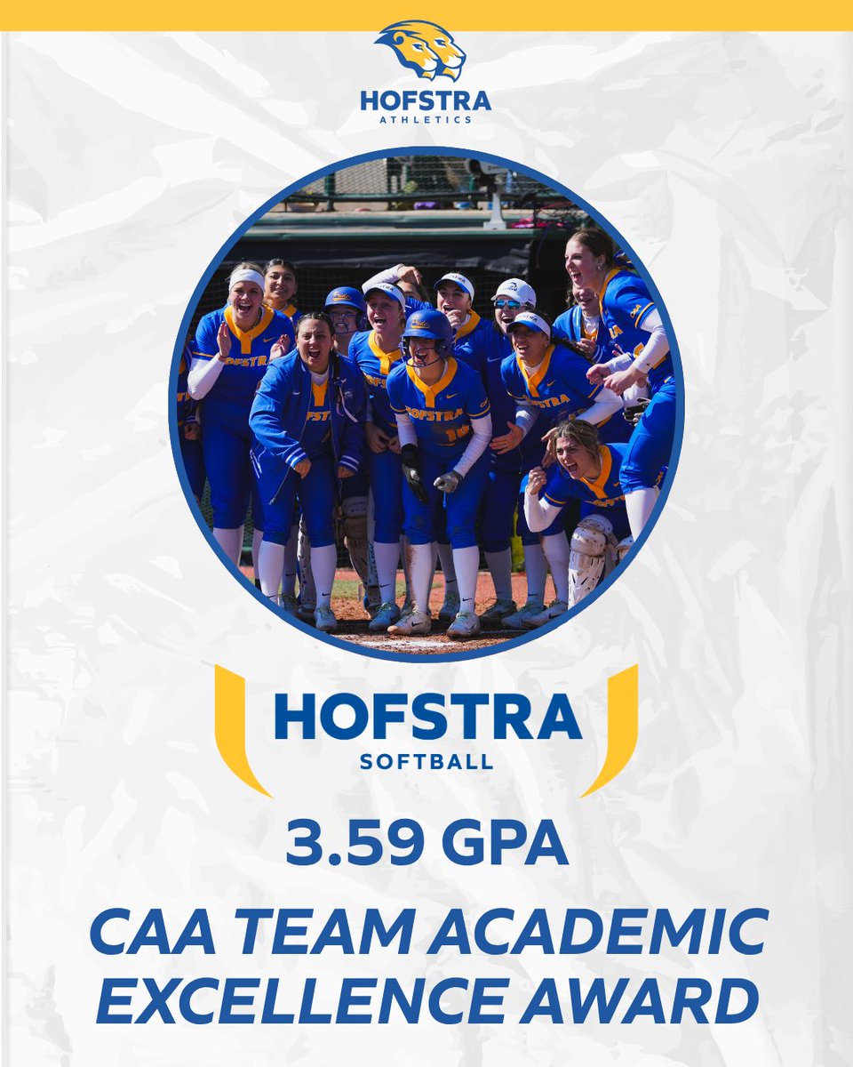 Hofstra Softball (@hofstrasoftball) on Twitter photo Knocked it out of the park in the classroom this past year. Top GPA in CAA Softballโ๏ธ
#PrideOfLI Knocked it out of the park in the classroom this past year. Top GPA in CAA Softballโ๏ธ
#PrideOfLI