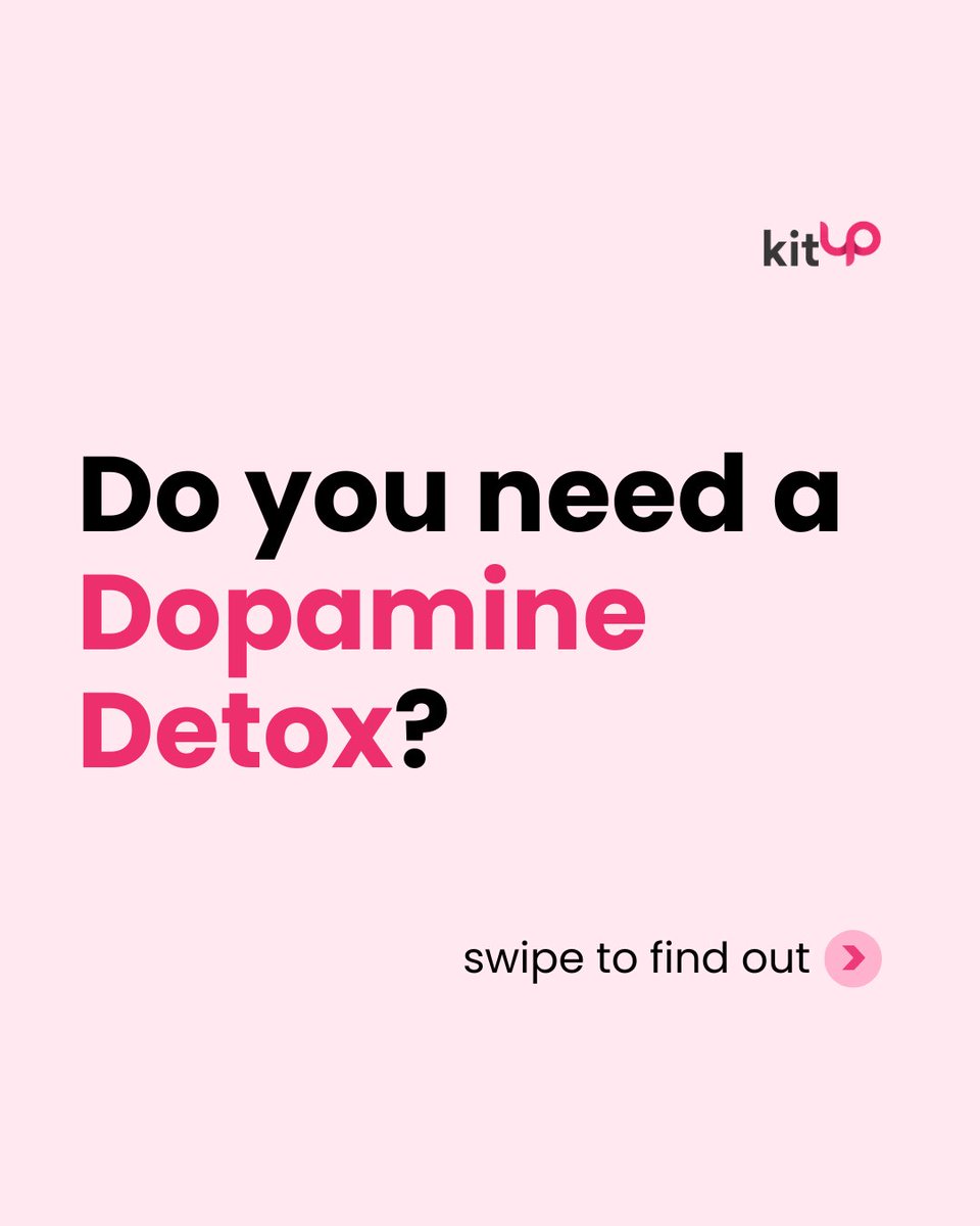 kitupapp_en's tweet photo. Have you been having too much of a good thing lately? It might be time for a dopamine detox! https://t.co/vcRUCirFq8