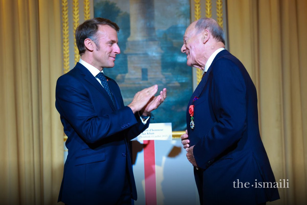 On 11 July 2025, during an official visit by Mawlana Hazar Imam to the Elysee Palace, Prince Amyn was awarded Officier de la Légion d’honneur (Officer of the Legion of Honour) by President Emmanuel Macron, in recognition of his many decades of work to improve the lives of people